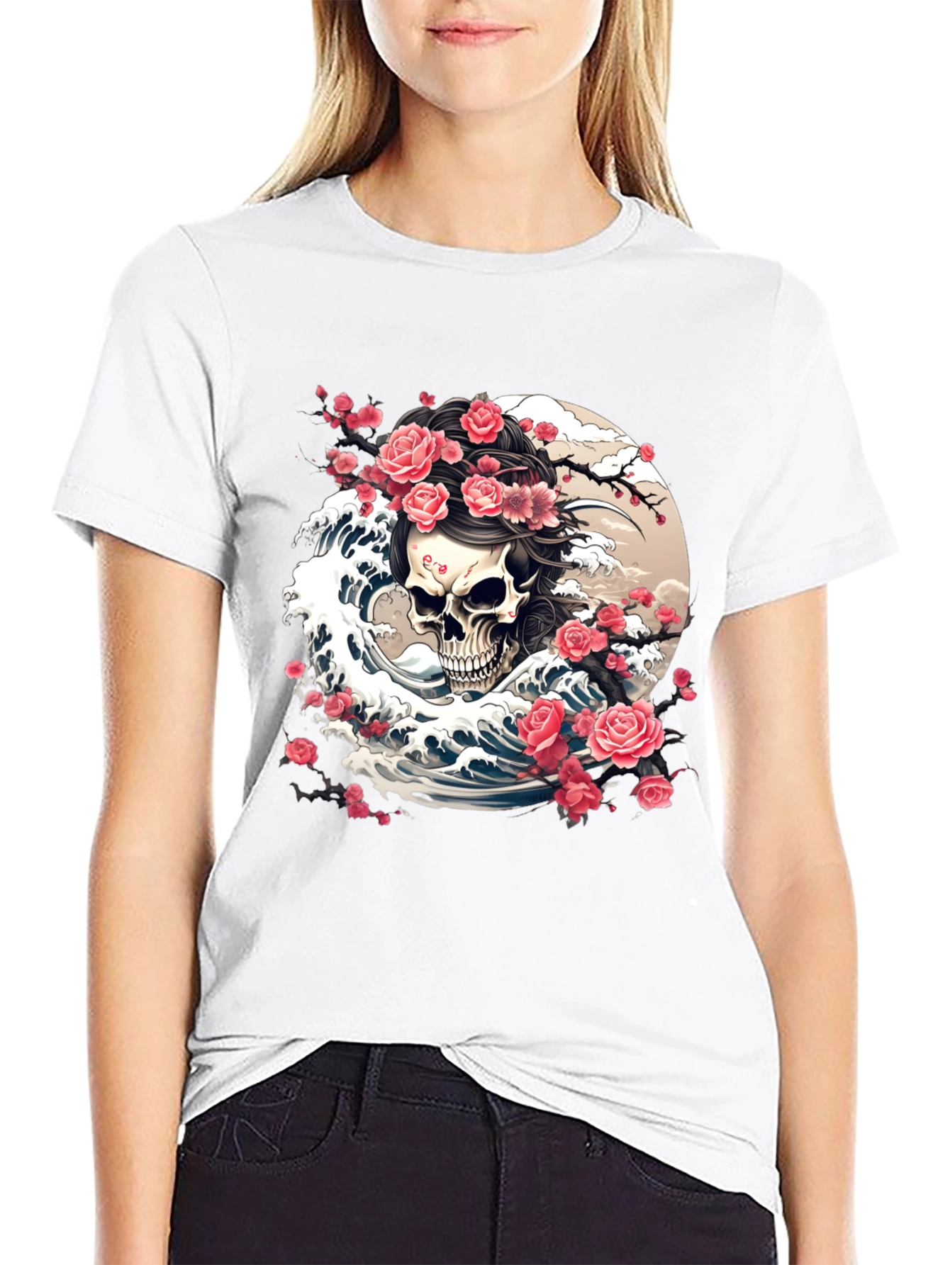 Skull & Roses Graphic Tee