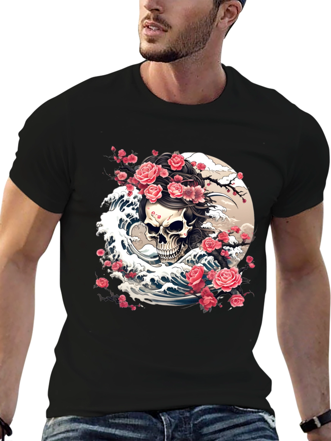 Skull & Roses Graphic Tee