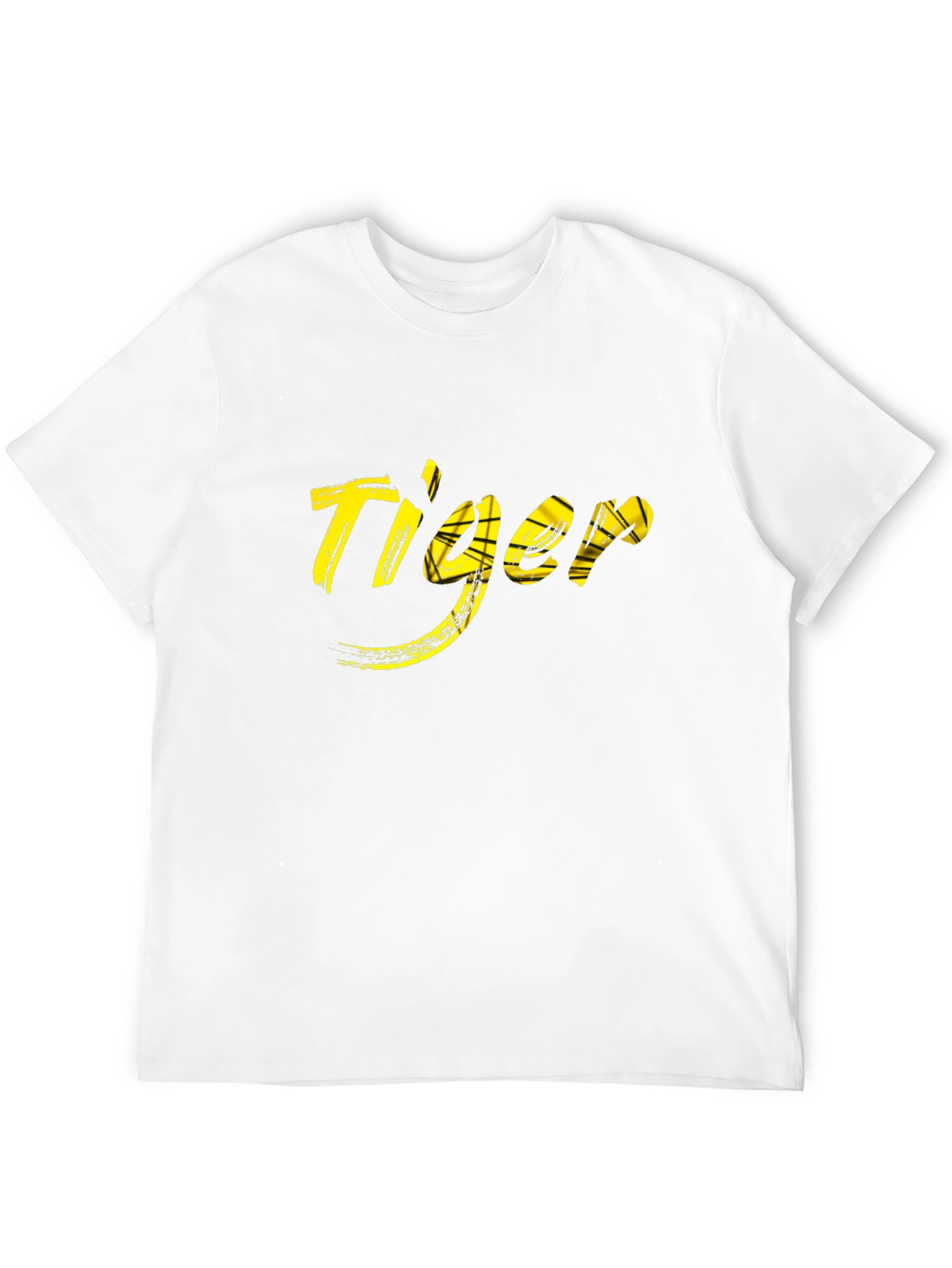 Tiger Graphic Tee - Mens Black Cotton T-Shirt