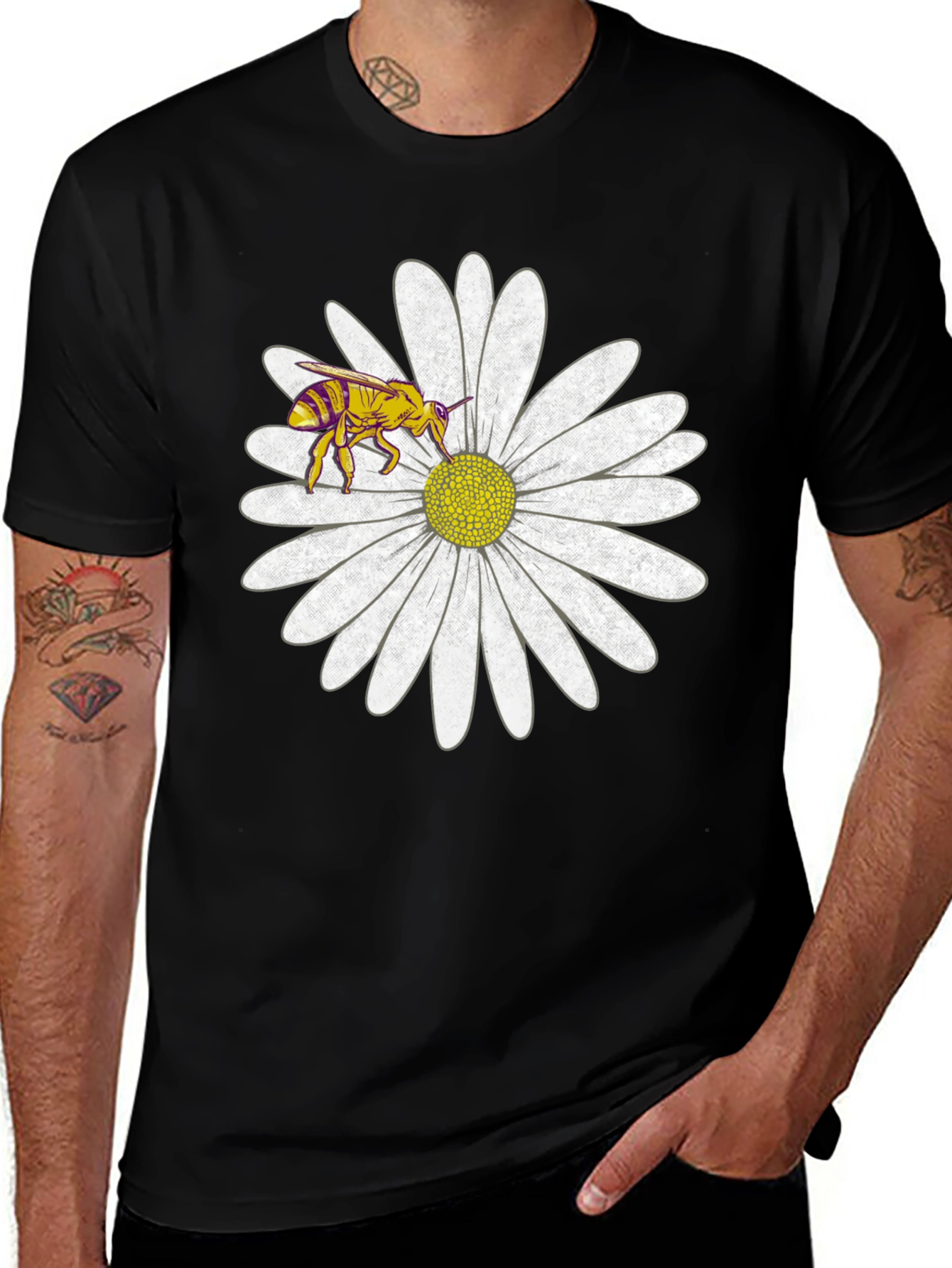 Bee and Daisy Graphic T-Shirt
