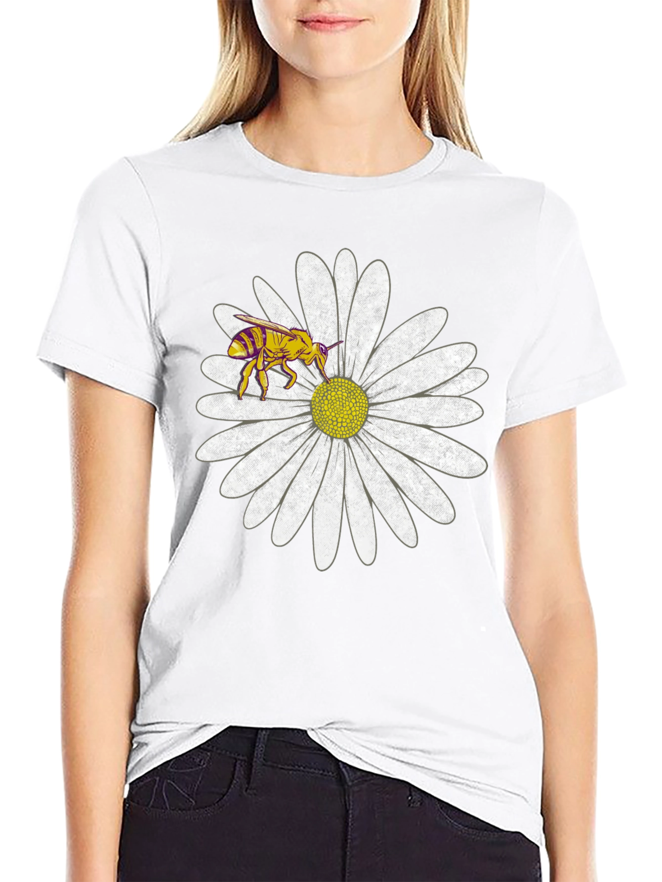 Bee and Daisy Graphic T-Shirt