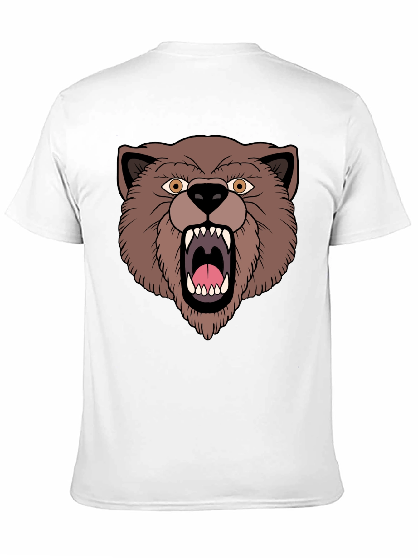 Bear Graphic T-Shirt - Black Cotton Tee