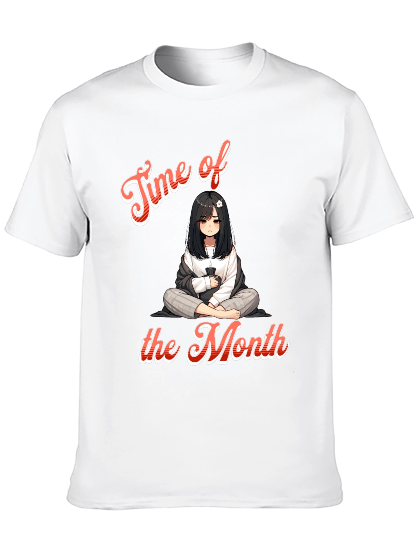Time of the Month Anime Graphic T-Shirt