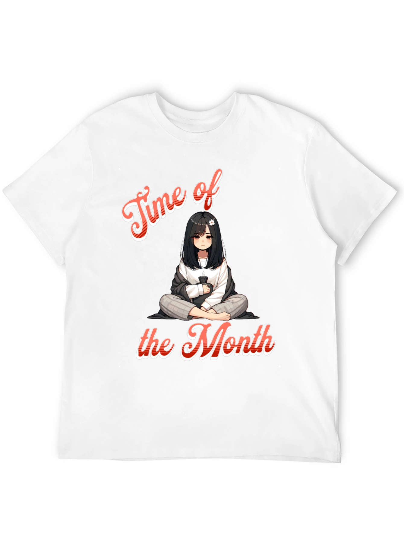 Time of the Month Anime Graphic T-Shirt