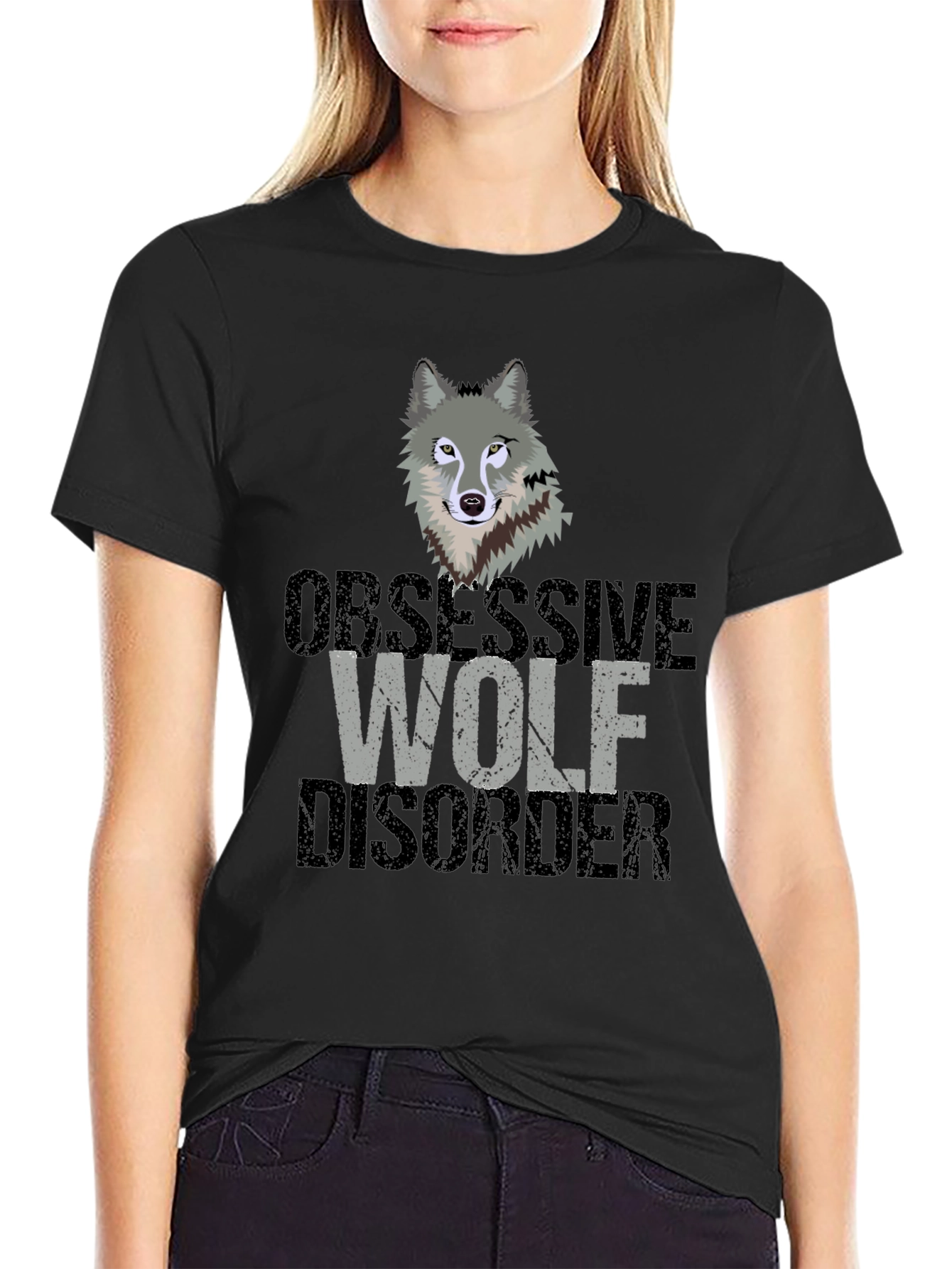 Obsessive Wolf Disorder T-Shirt - Mens Graphic Tee