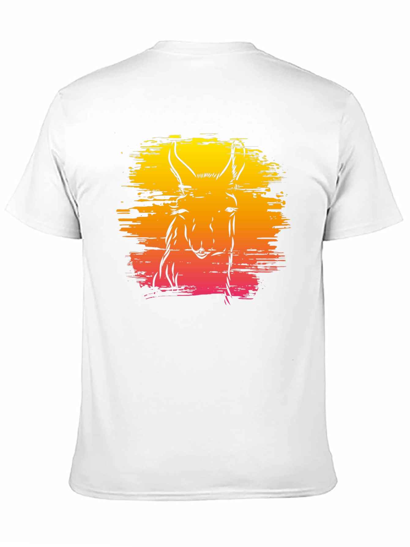 Llama Sunset Graphic Tee - Unique Animal Design