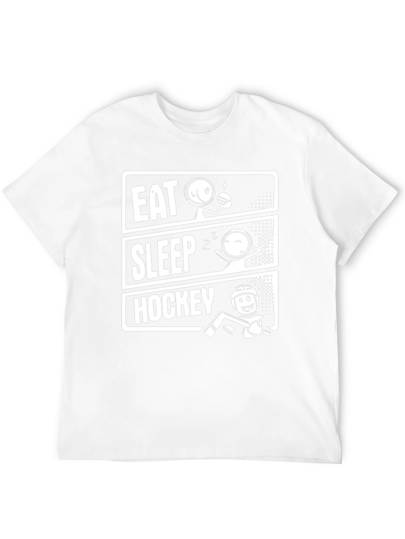 Eat Sleep Hockey T-Shirt: Funny Sport Graphic Tee