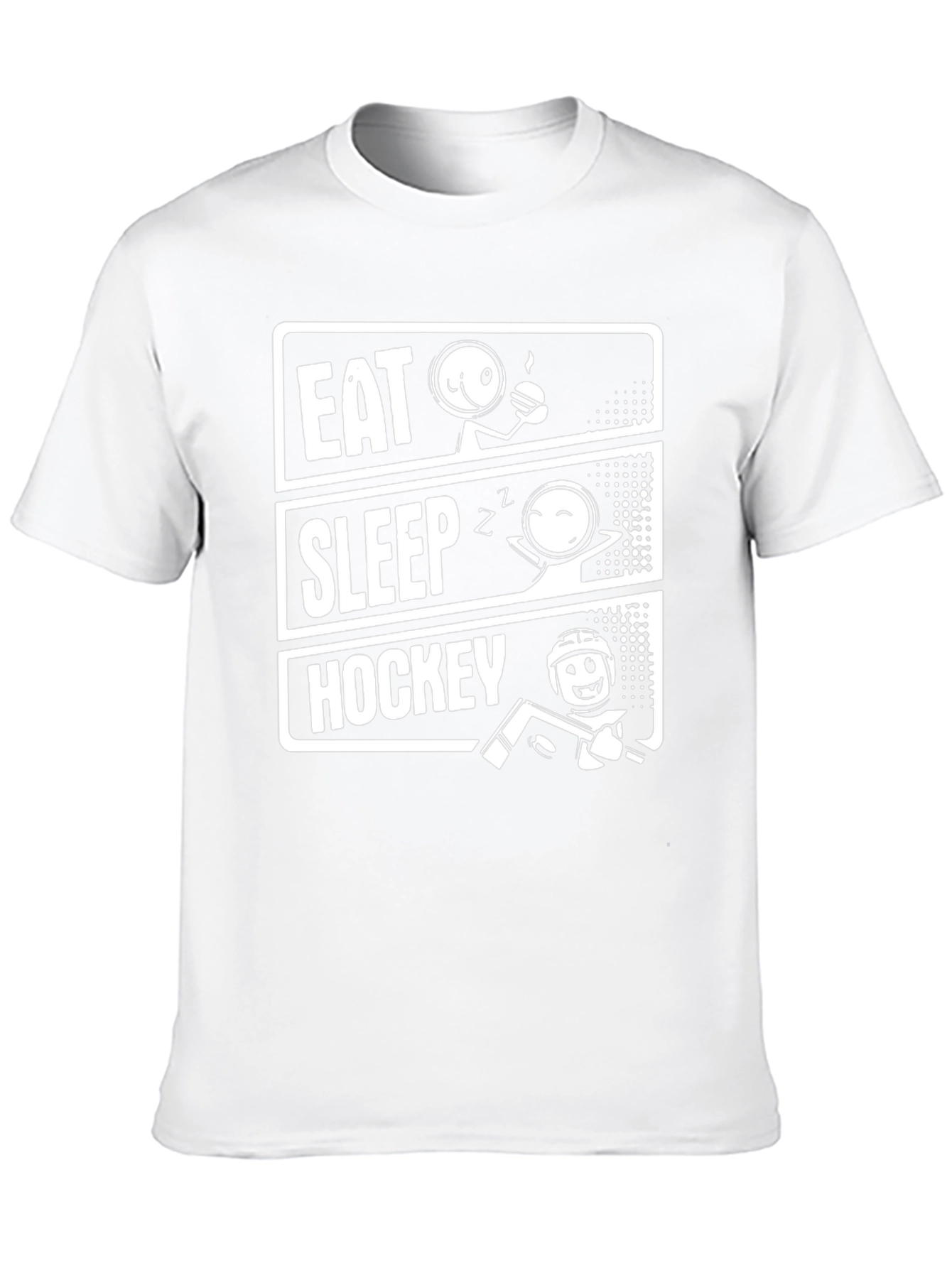 Eat Sleep Hockey T-Shirt: Funny Sport Graphic Tee