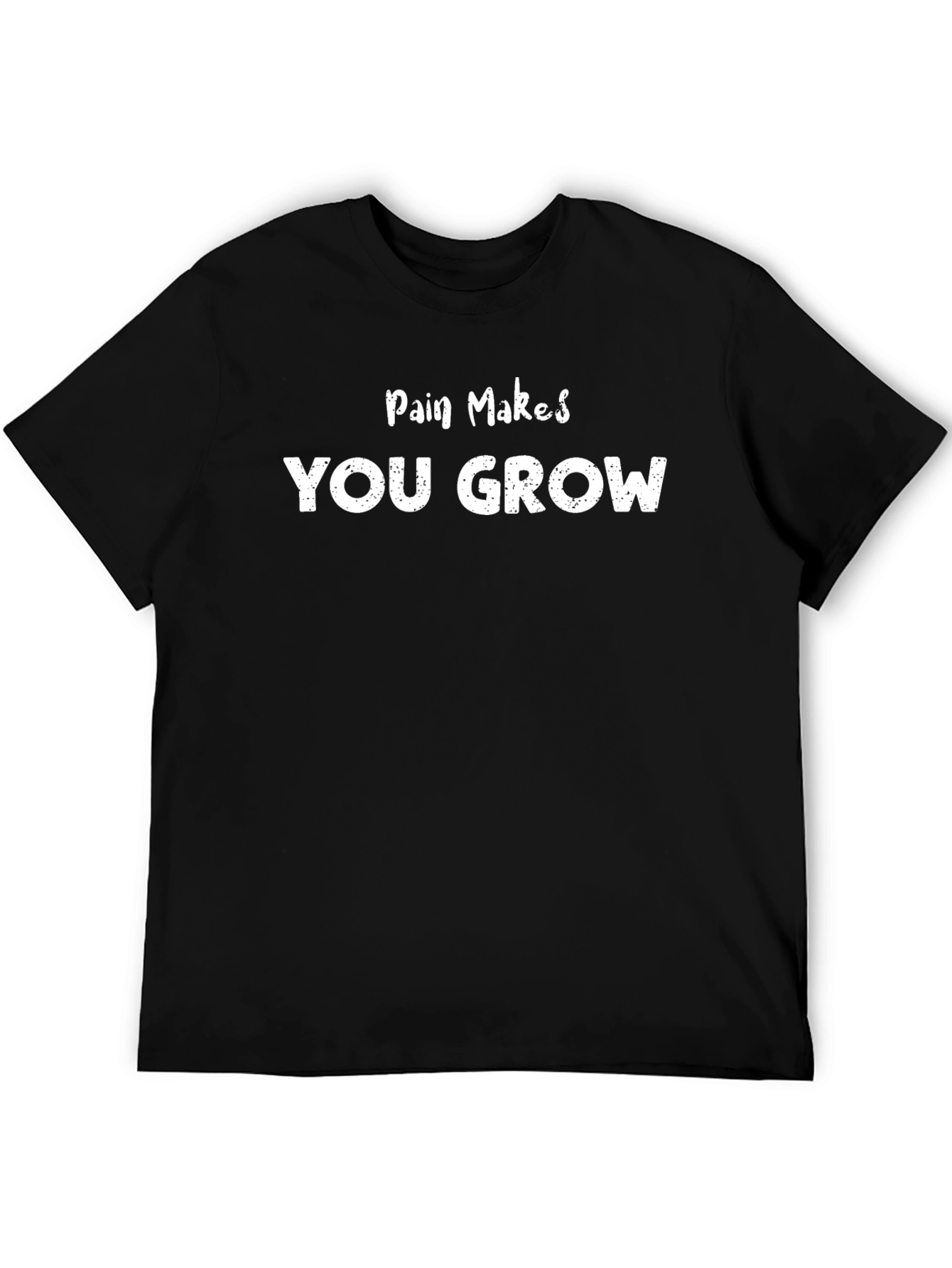 Pain Makes You Grow Graphic Tee - Black