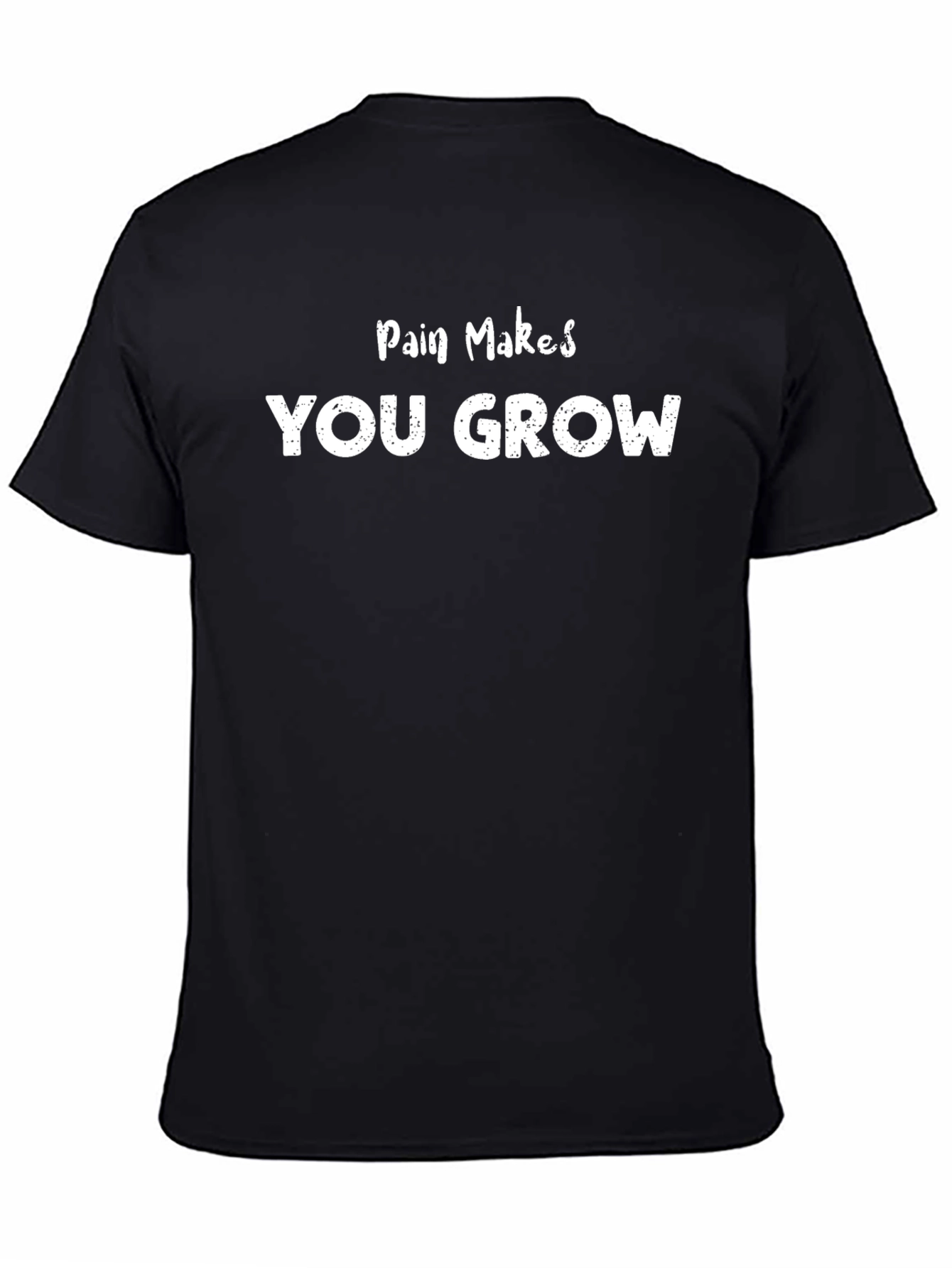 Pain Makes You Grow Graphic Tee - Black