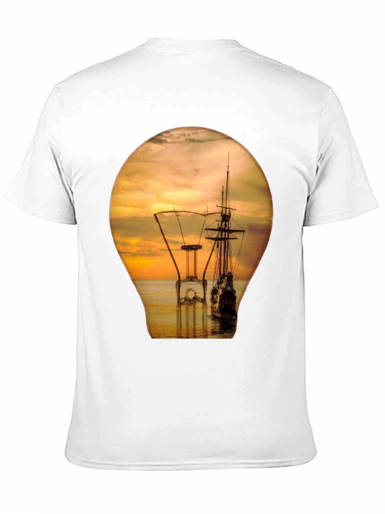 Nautical Sunset Lightbulb Graphic T-Shirt