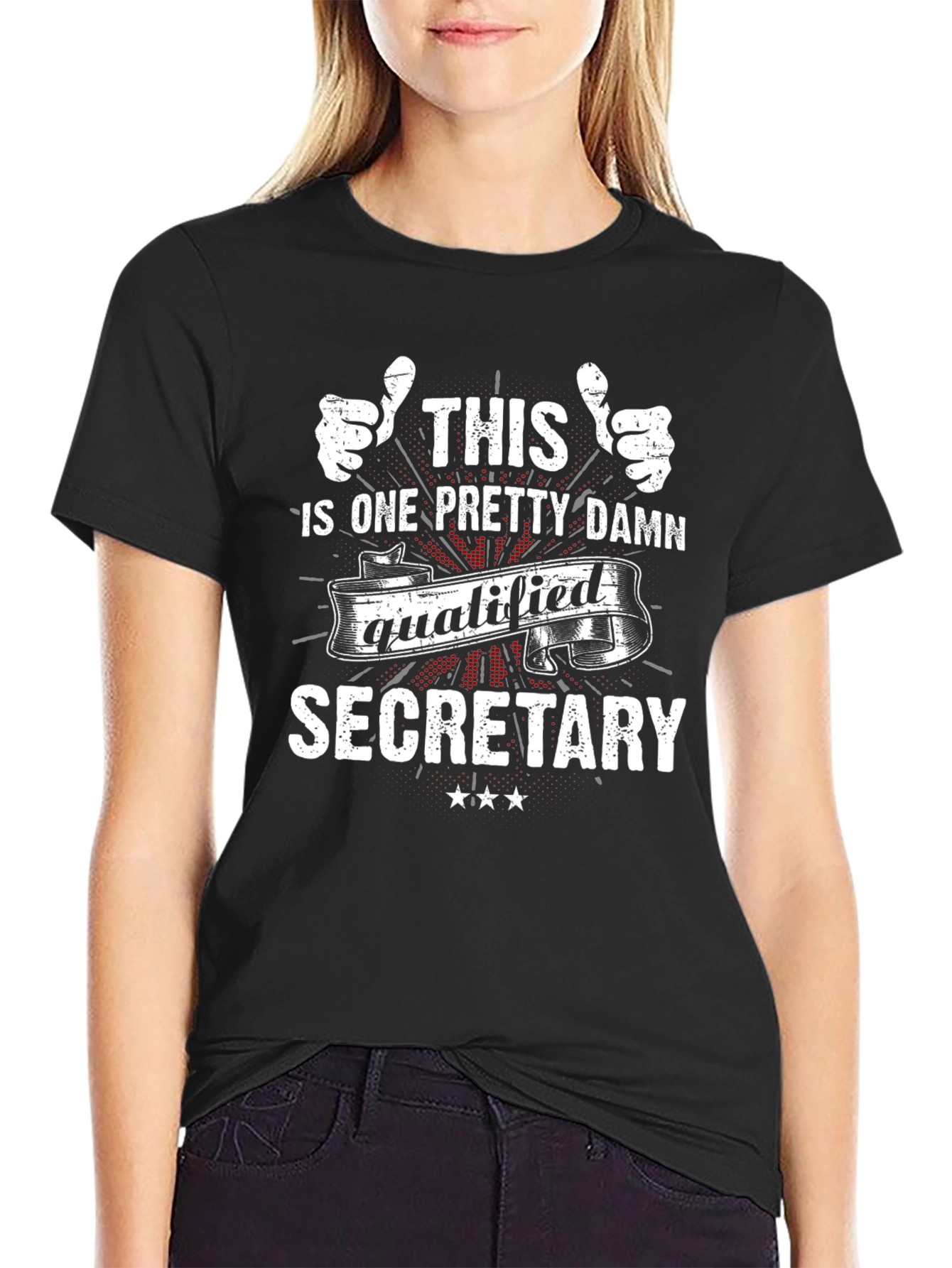 Pretty Damn Qualified Secretary T-Shirt