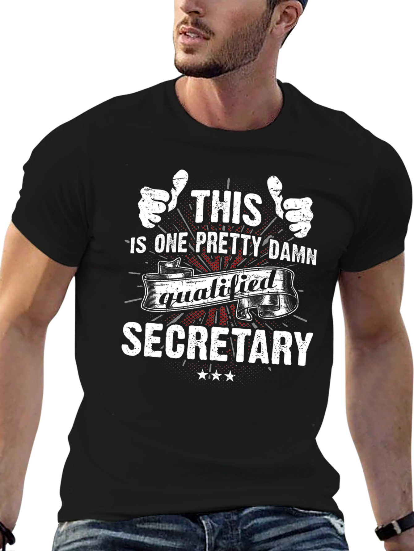 Pretty Damn Qualified Secretary T-Shirt
