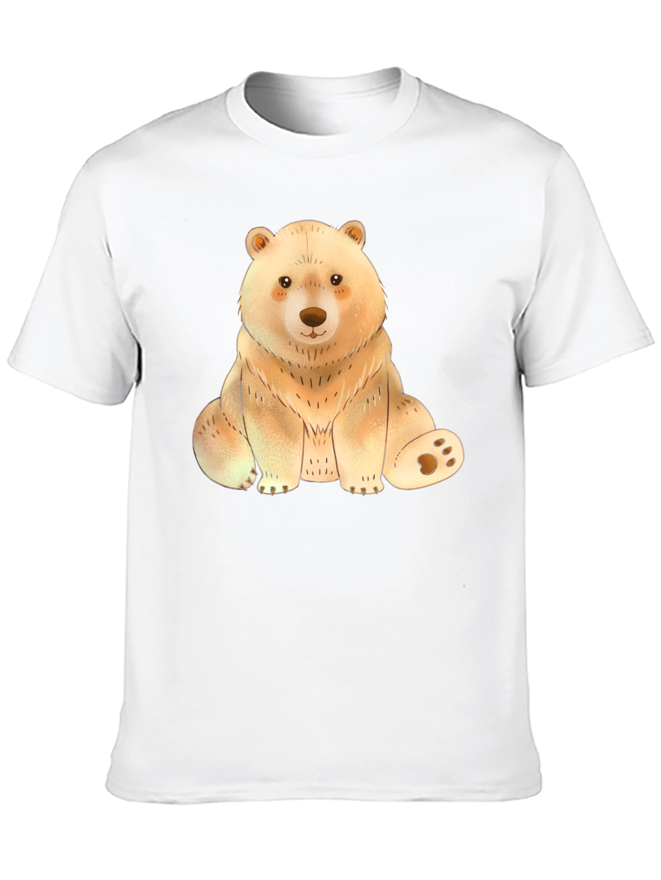 Cute Bear Graphic Tee - Soft Print