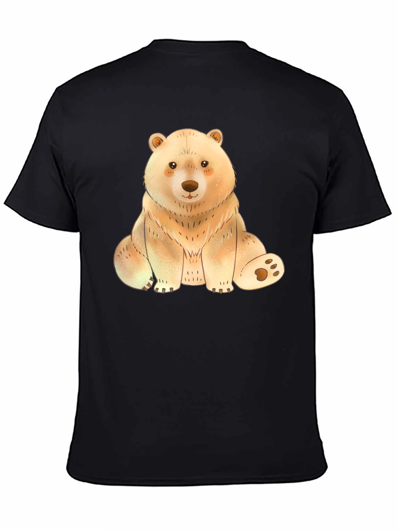 Cute Bear Graphic Tee - Soft Print