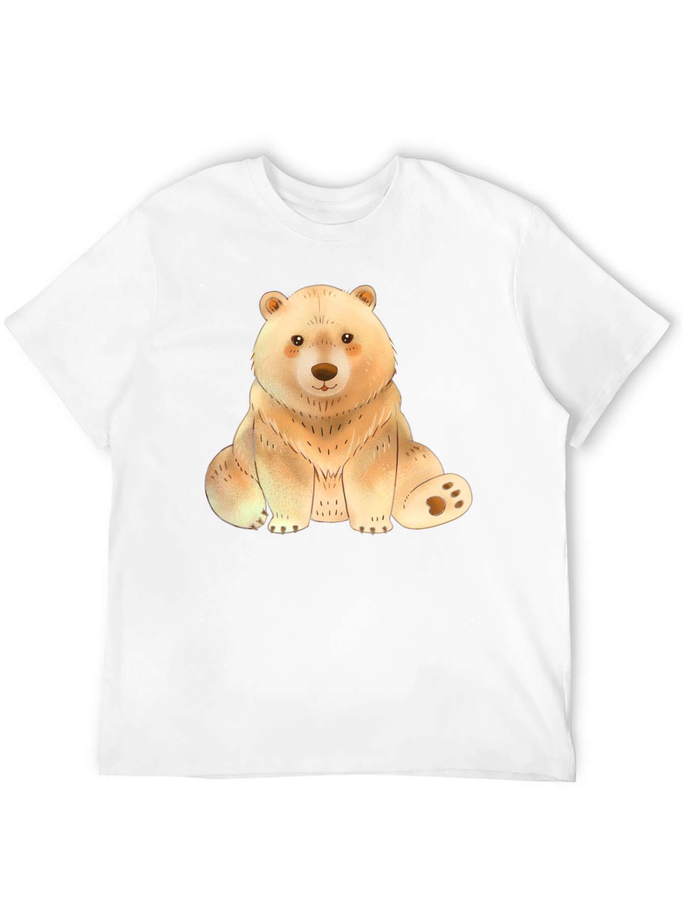 Cute Bear Graphic Tee - Soft Print