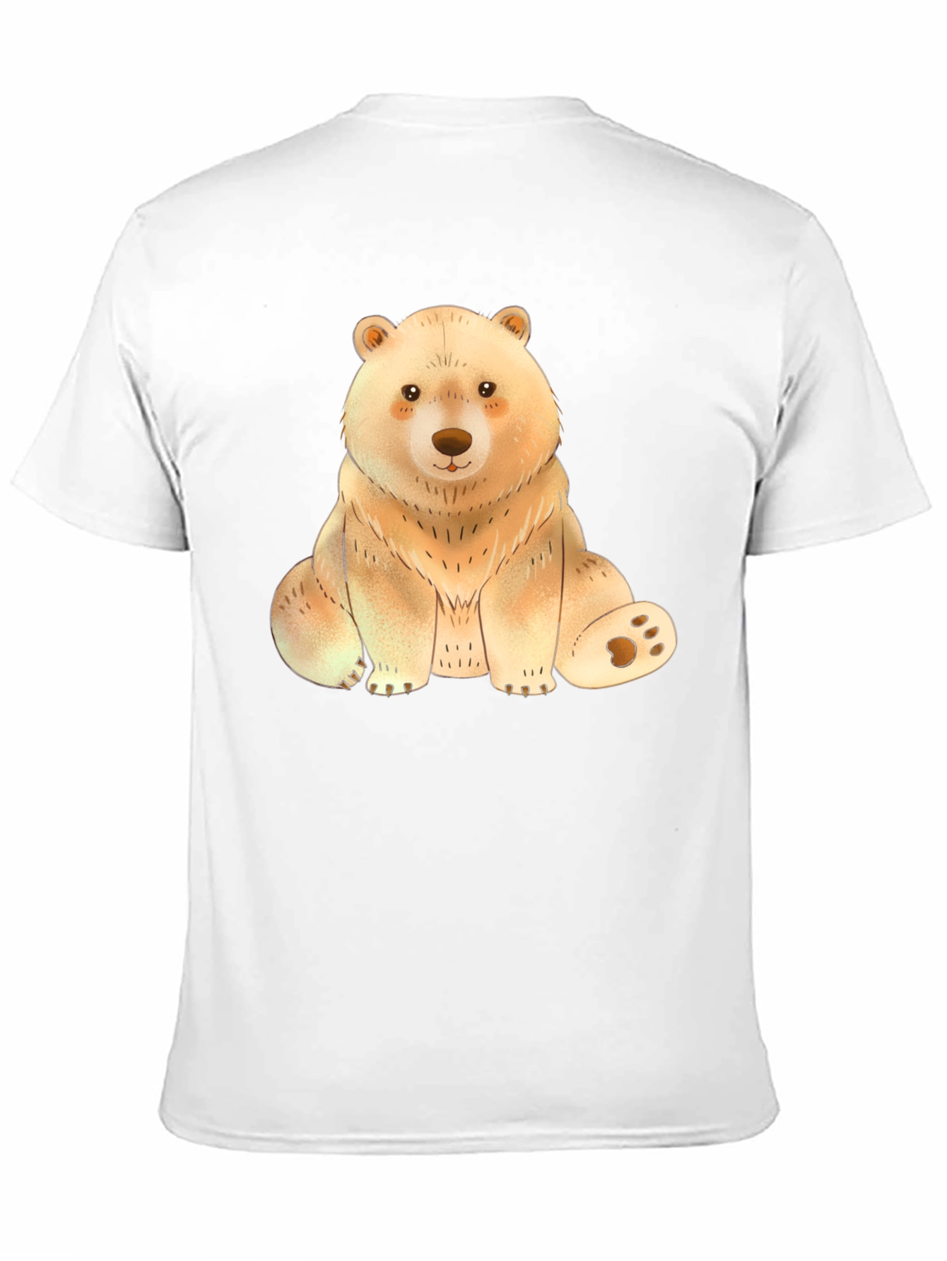 Cute Bear Graphic Tee - Soft Print