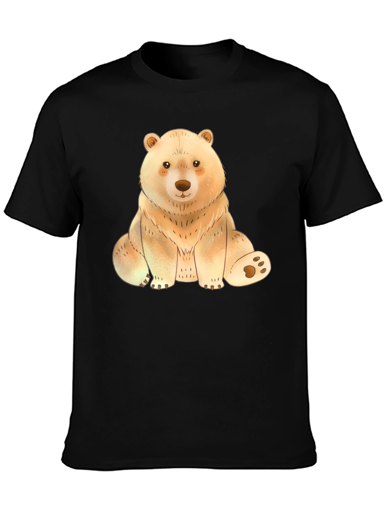 Cute Bear Graphic Tee - Soft Print