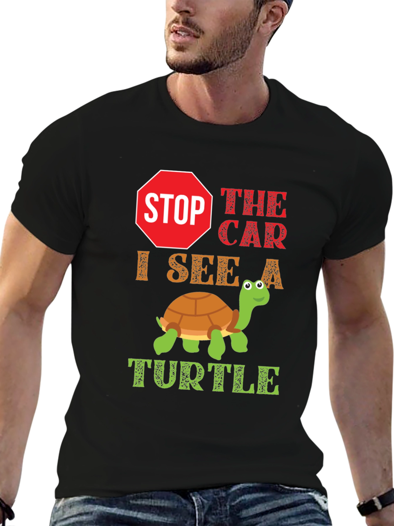 Stop The Car Turtle Graphic Tee