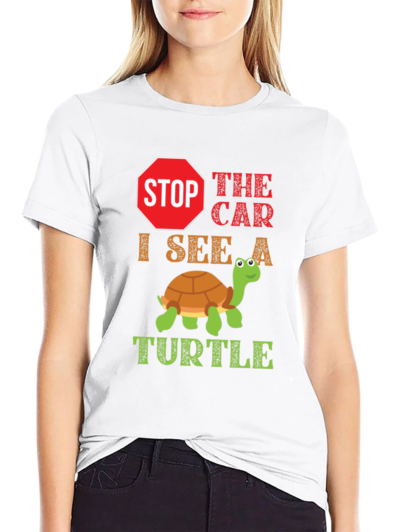 Stop The Car Turtle Graphic Tee