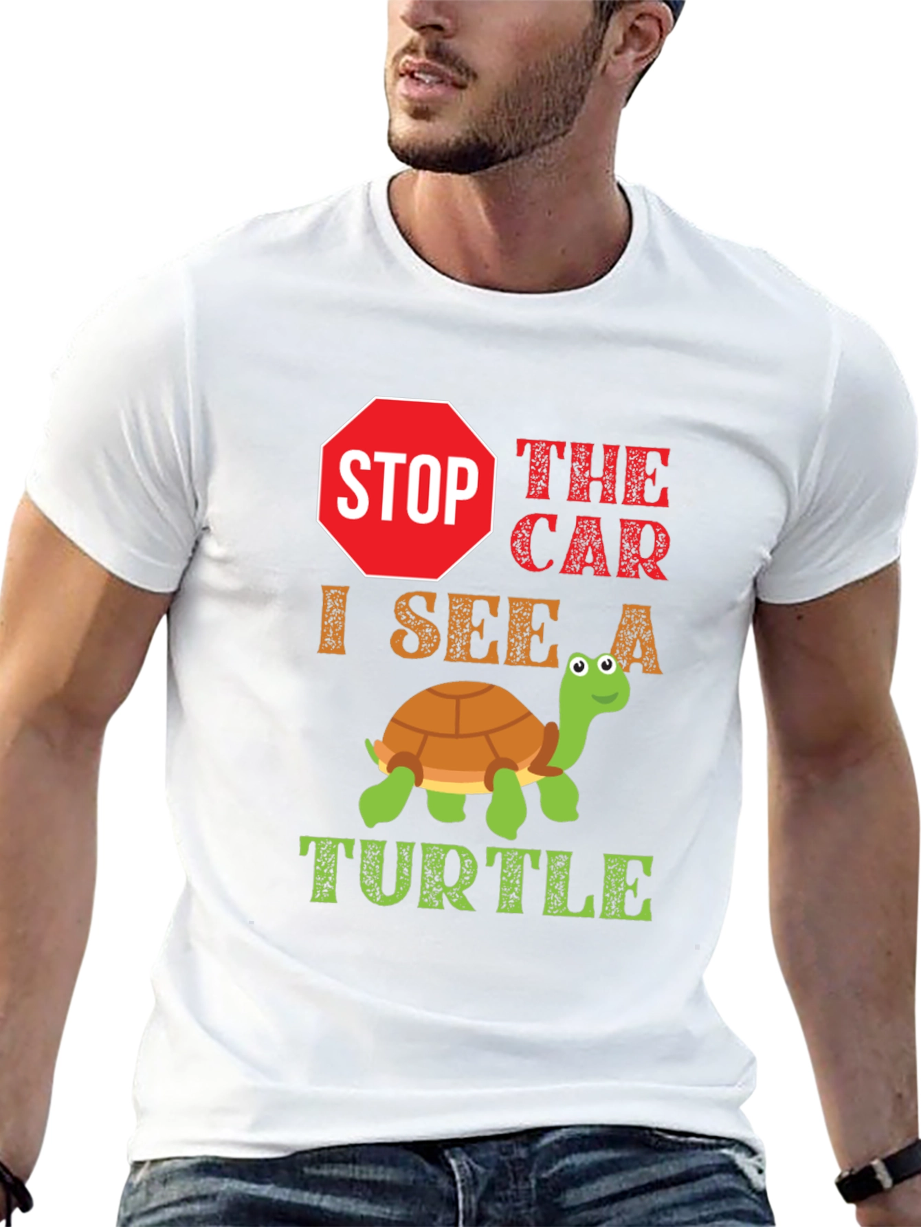 Stop The Car Turtle Graphic Tee