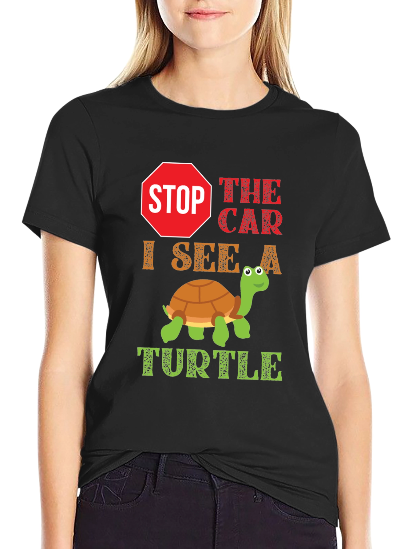 Stop The Car Turtle Graphic Tee