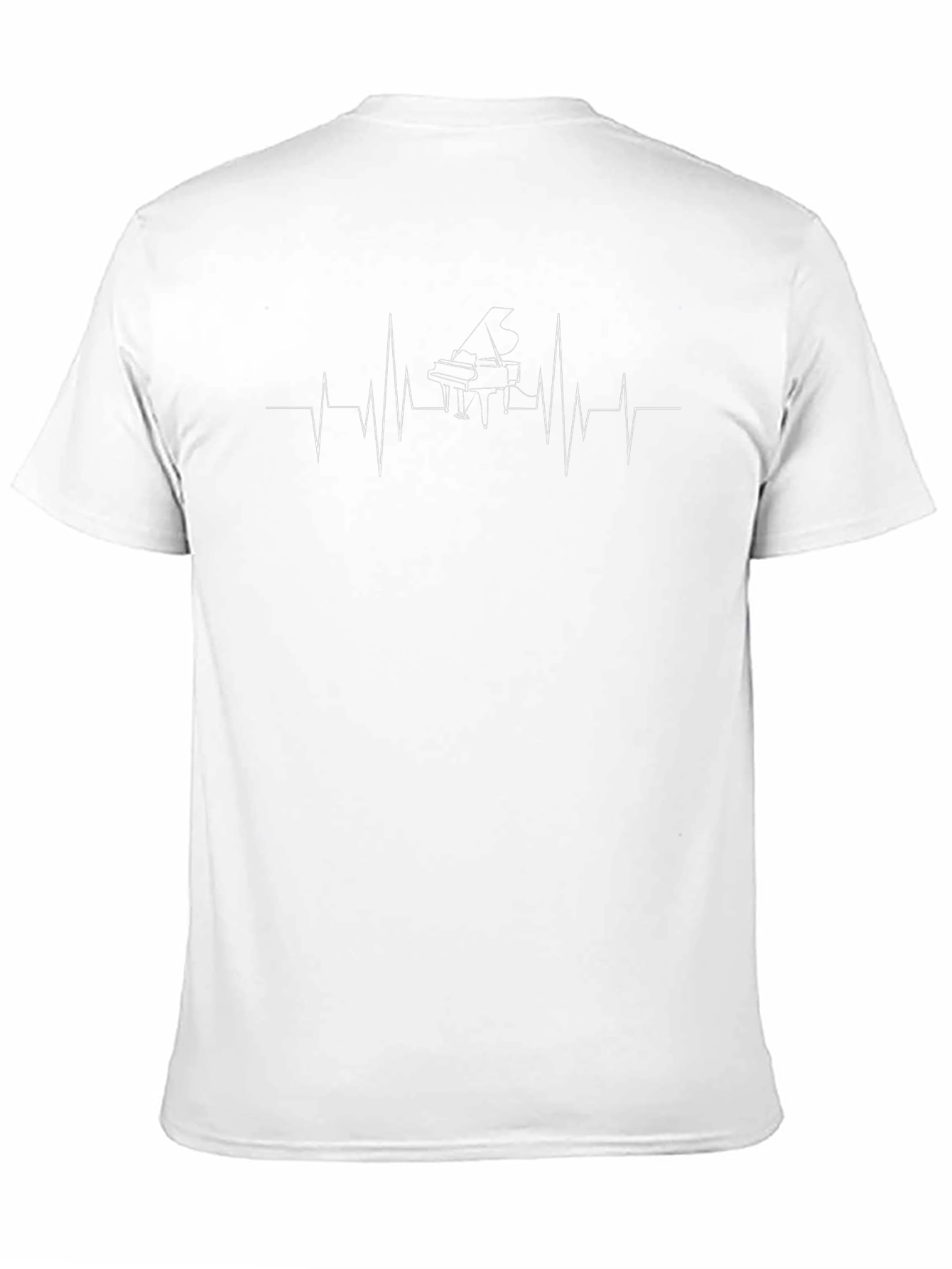 Piano Heartbeat T-Shirt - Music Lover Tee