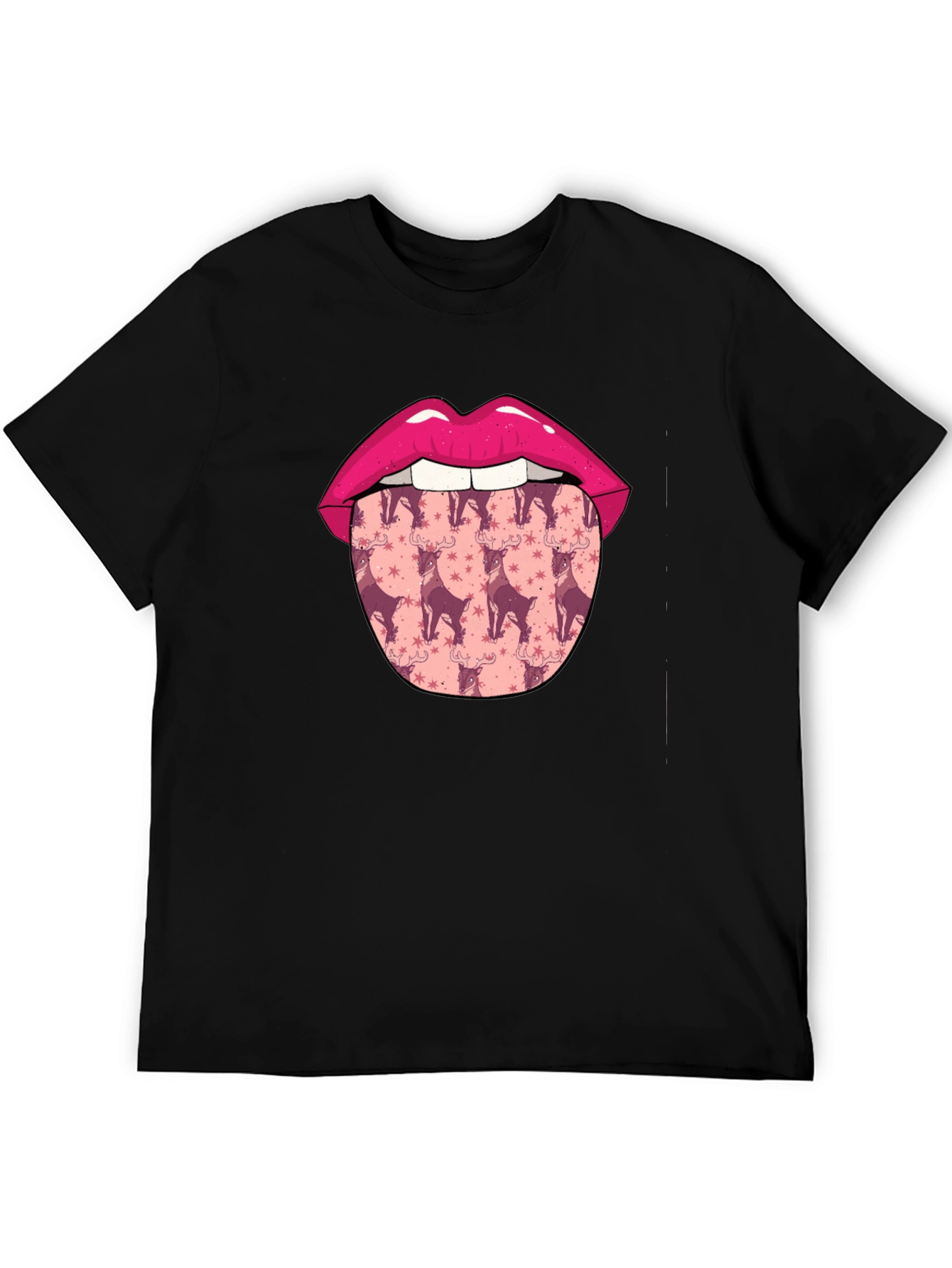 Lips & Reindeer Tongue Graphic Tee