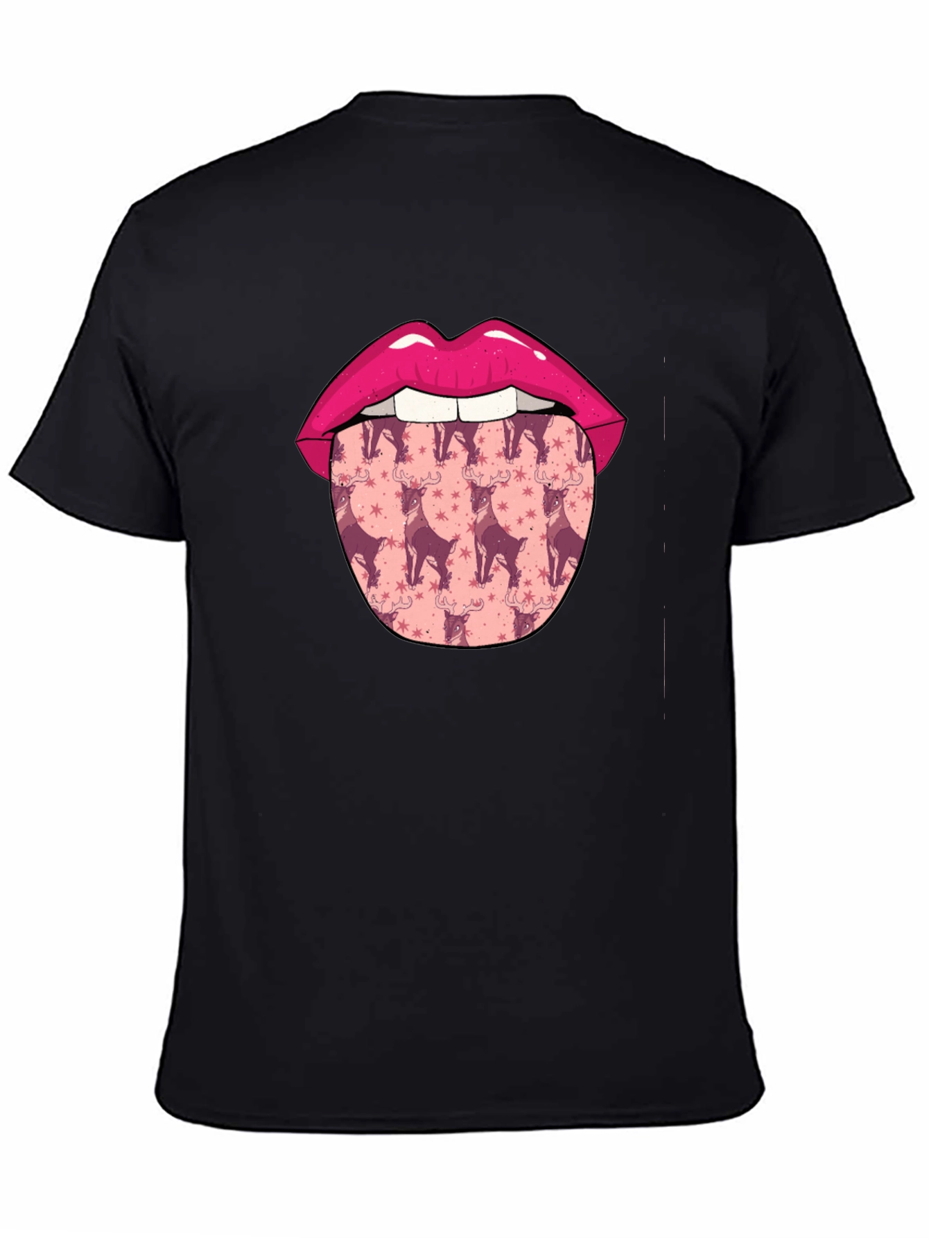 Lips & Reindeer Tongue Graphic Tee
