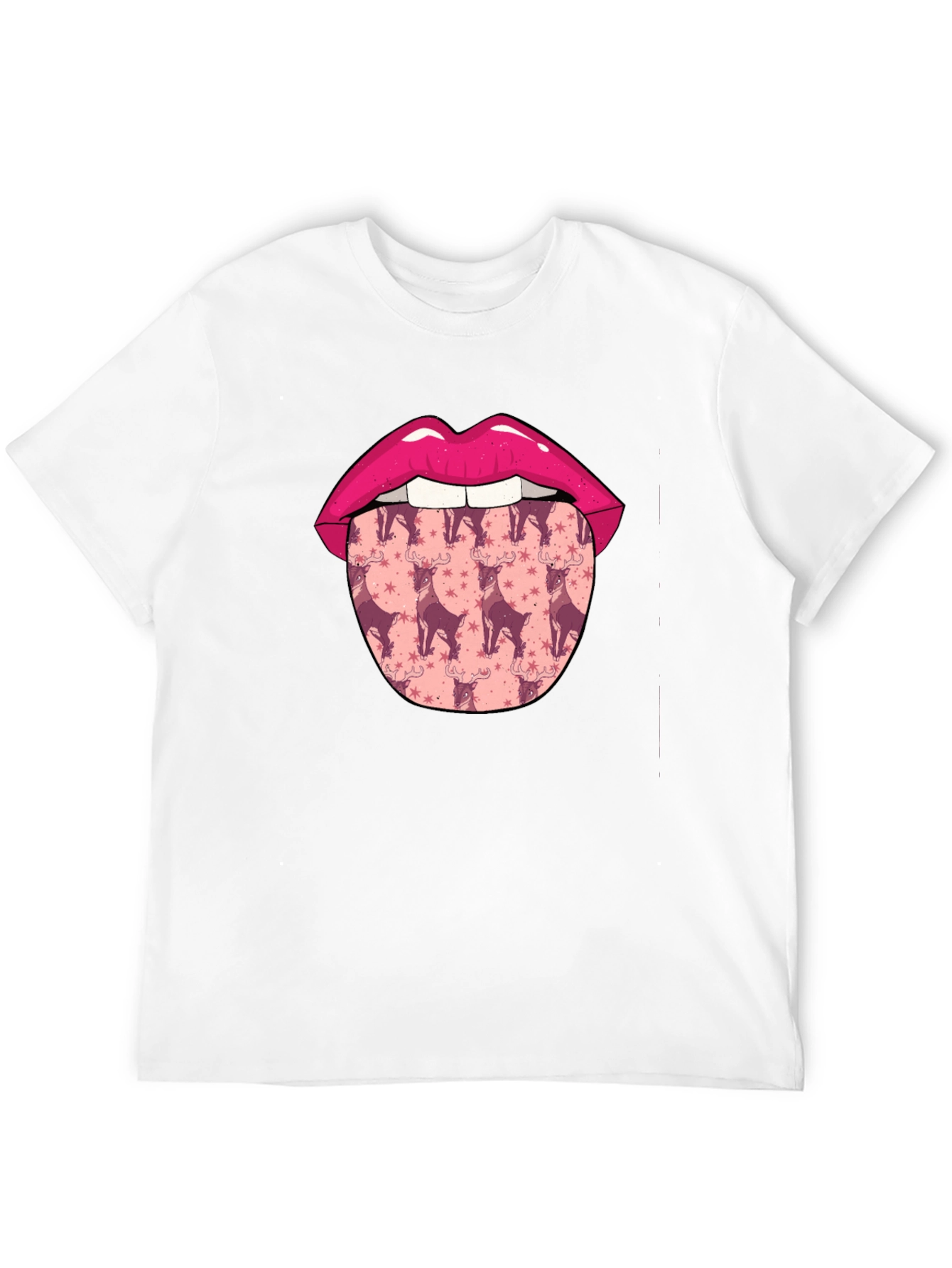 Lips & Reindeer Tongue Graphic Tee