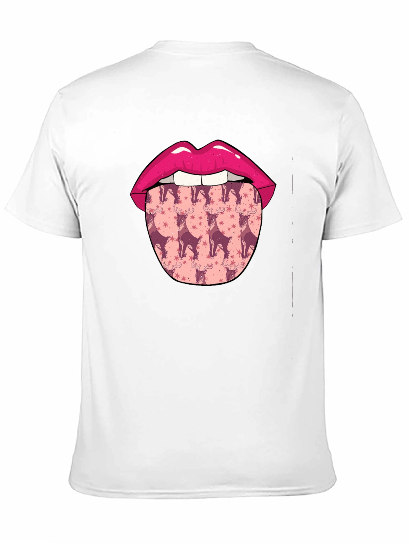 Lips & Reindeer Tongue Graphic Tee