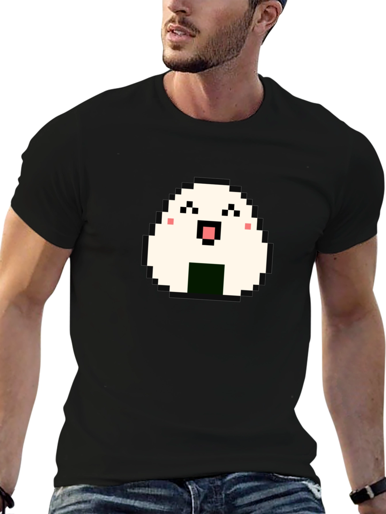 Pixel Onigiri T-Shirt - Cute Japanese Rice Ball Tee
