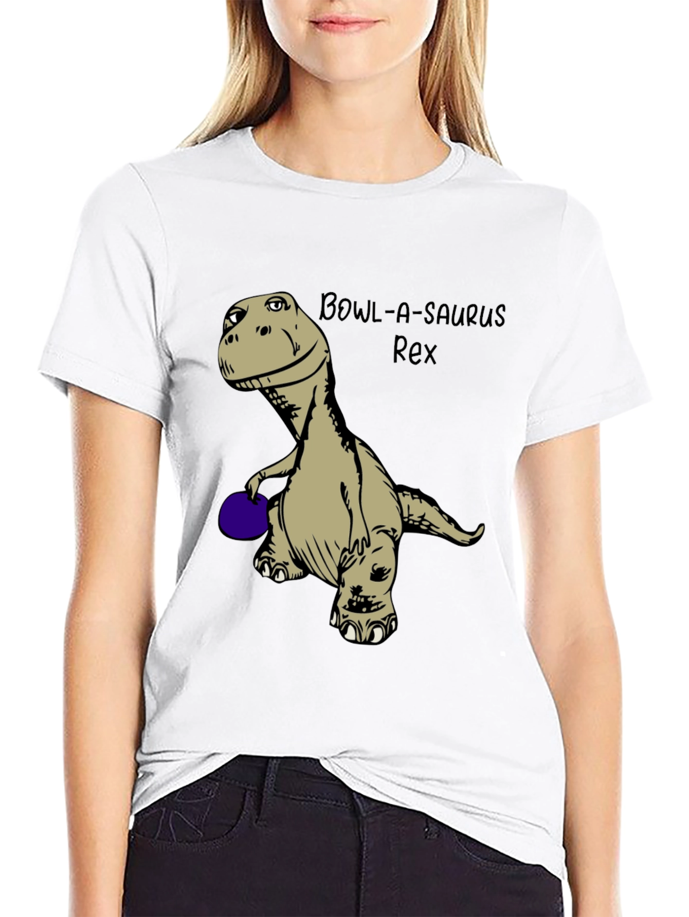 Bowl-A-Saurus Rex T-Shirt: Dinosaur Bowling Tee