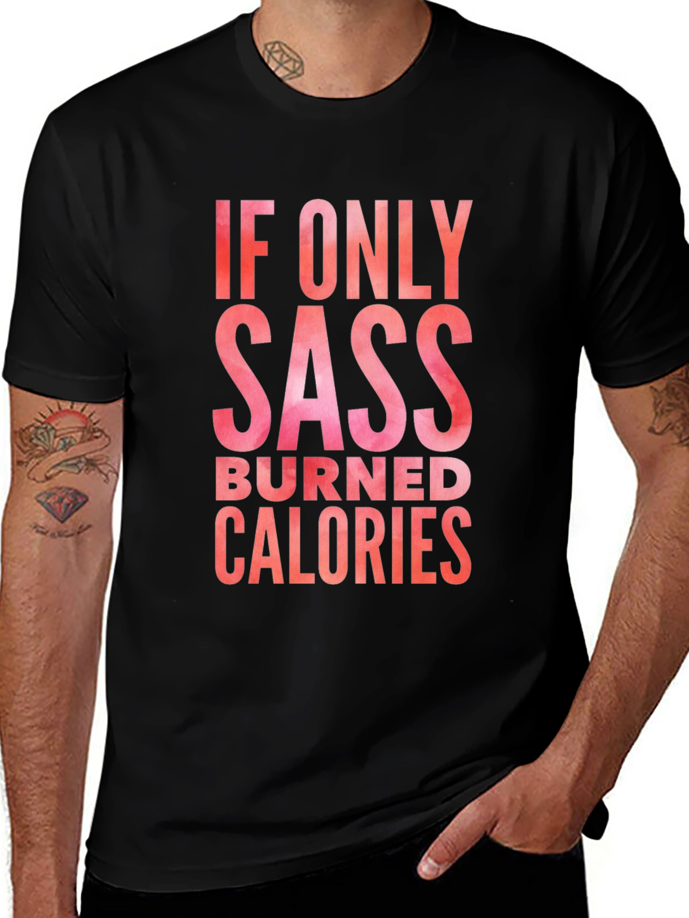 Sass Burned Calories Graphic Tee