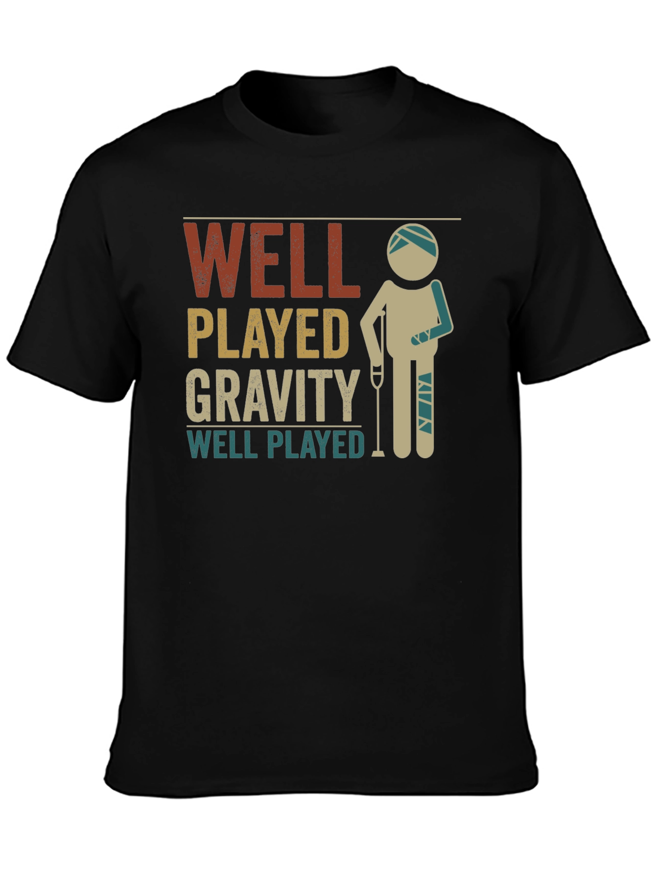 Well Played Gravity Injured Recovery T-Shirt