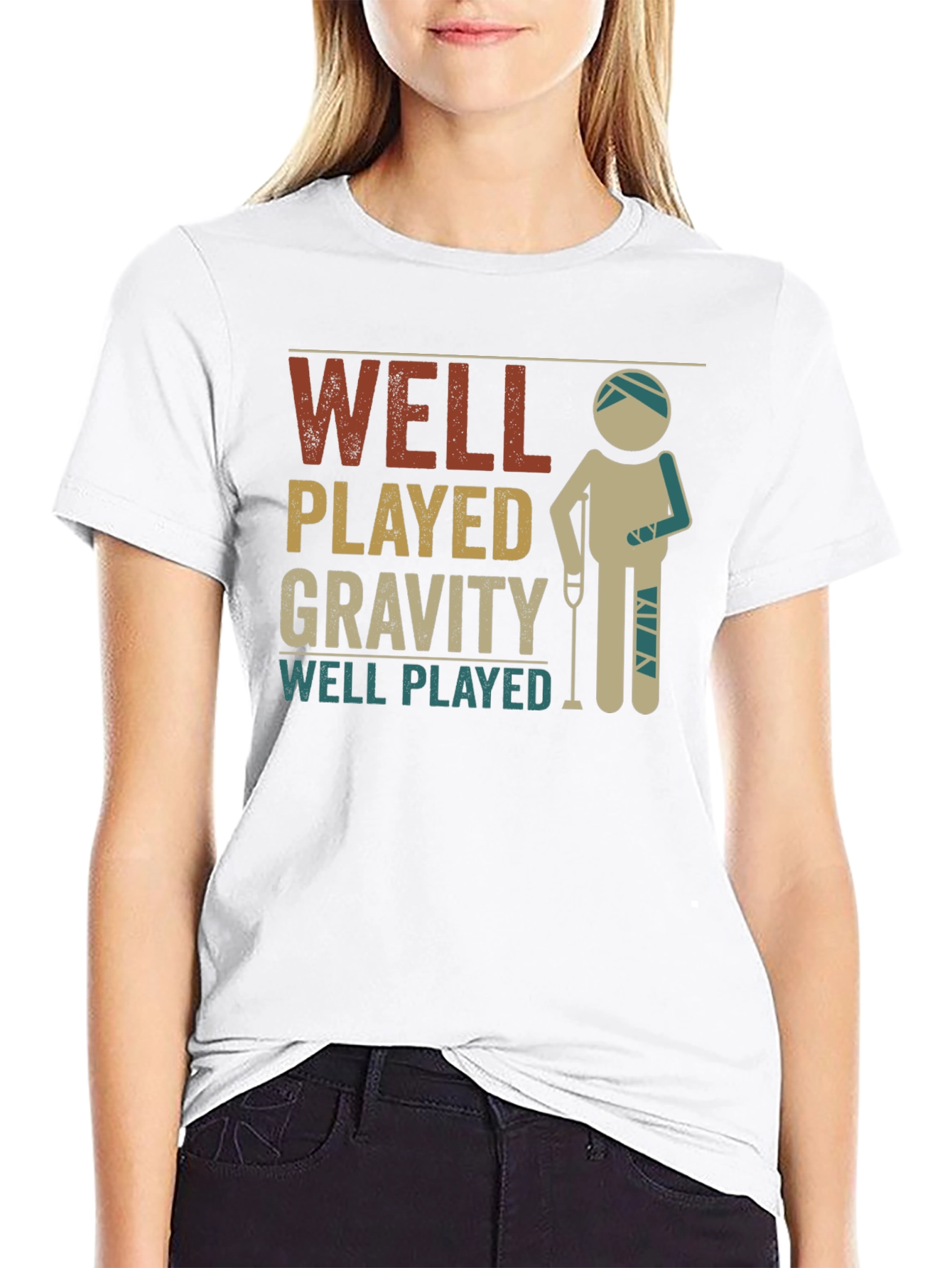 Well Played Gravity Injured Recovery T-Shirt