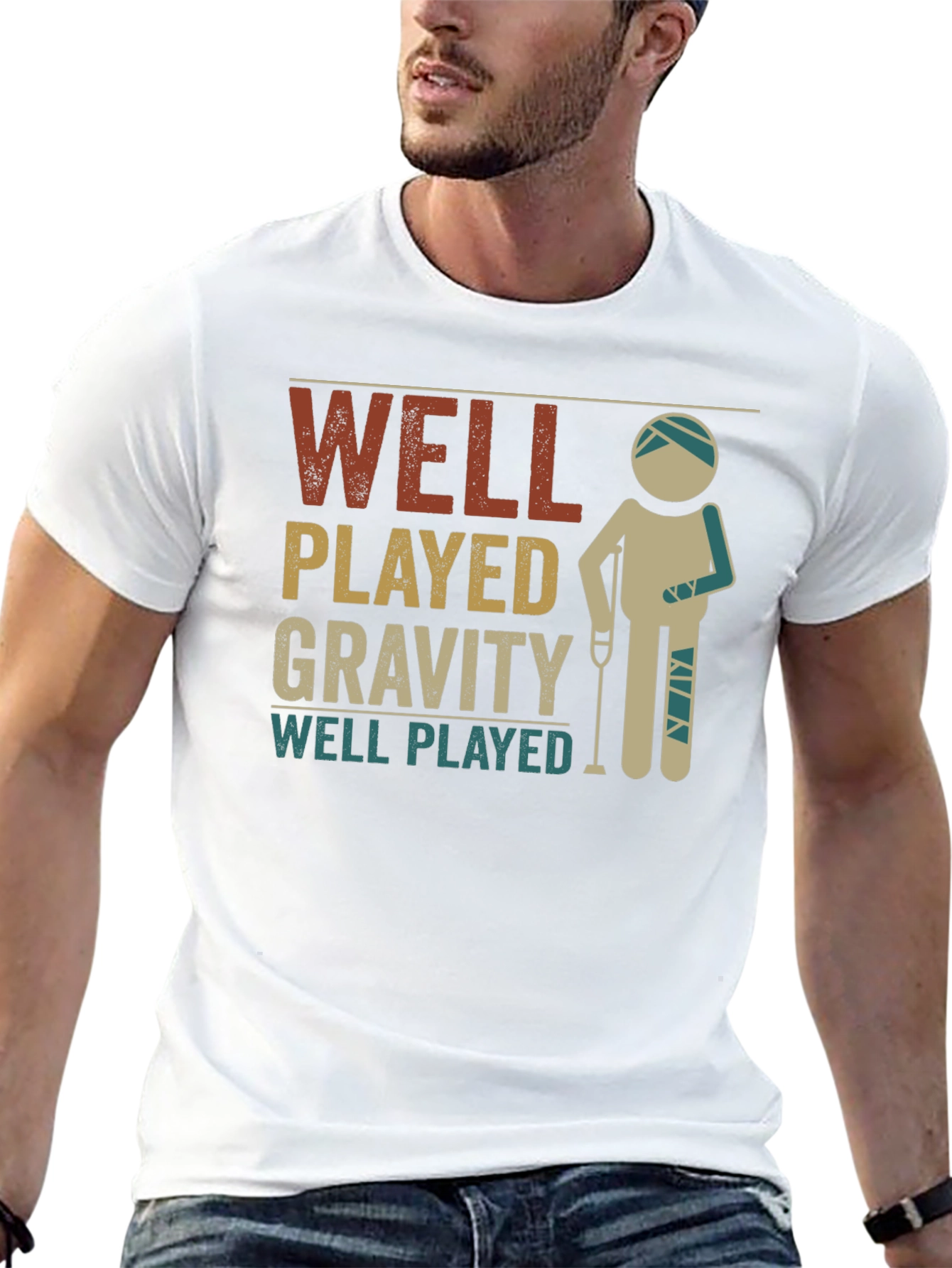 Well Played Gravity Injured Recovery T-Shirt