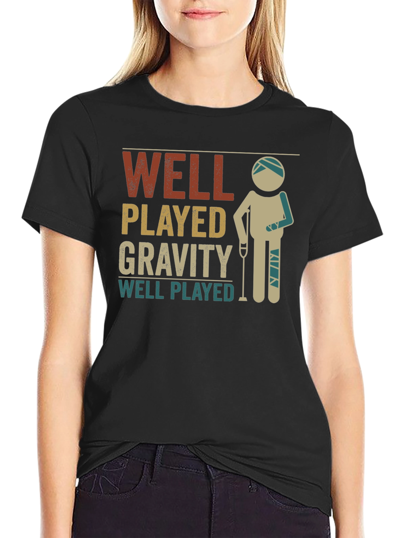 Well Played Gravity Injured Recovery T-Shirt