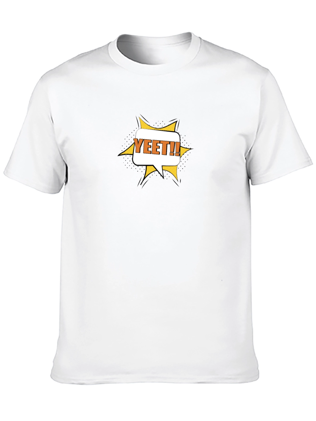 YEET! Graphic Tee - Black Cotton Casual T-Shirt