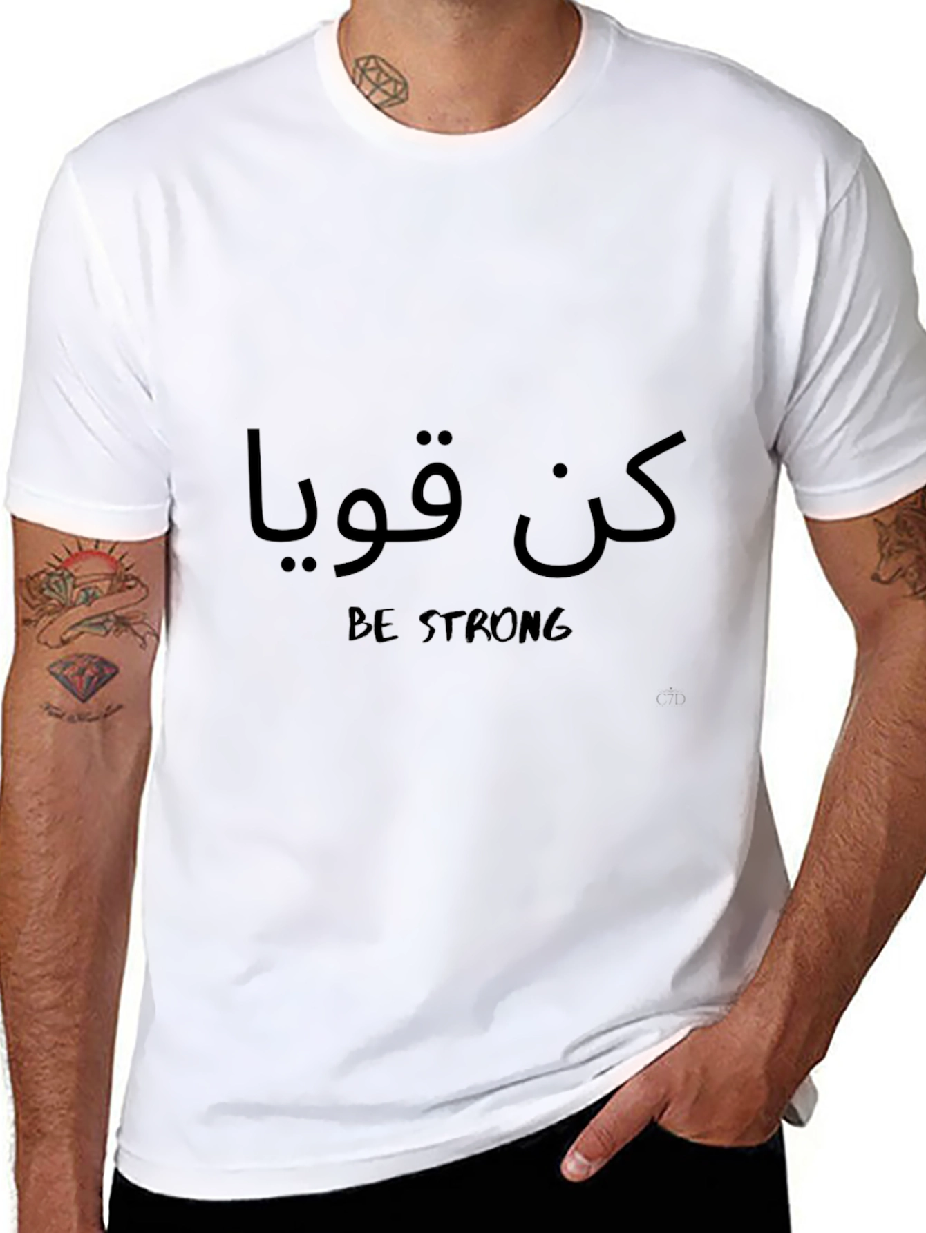 Be Strong Graphic Tee - Mens Black T-Shirt
