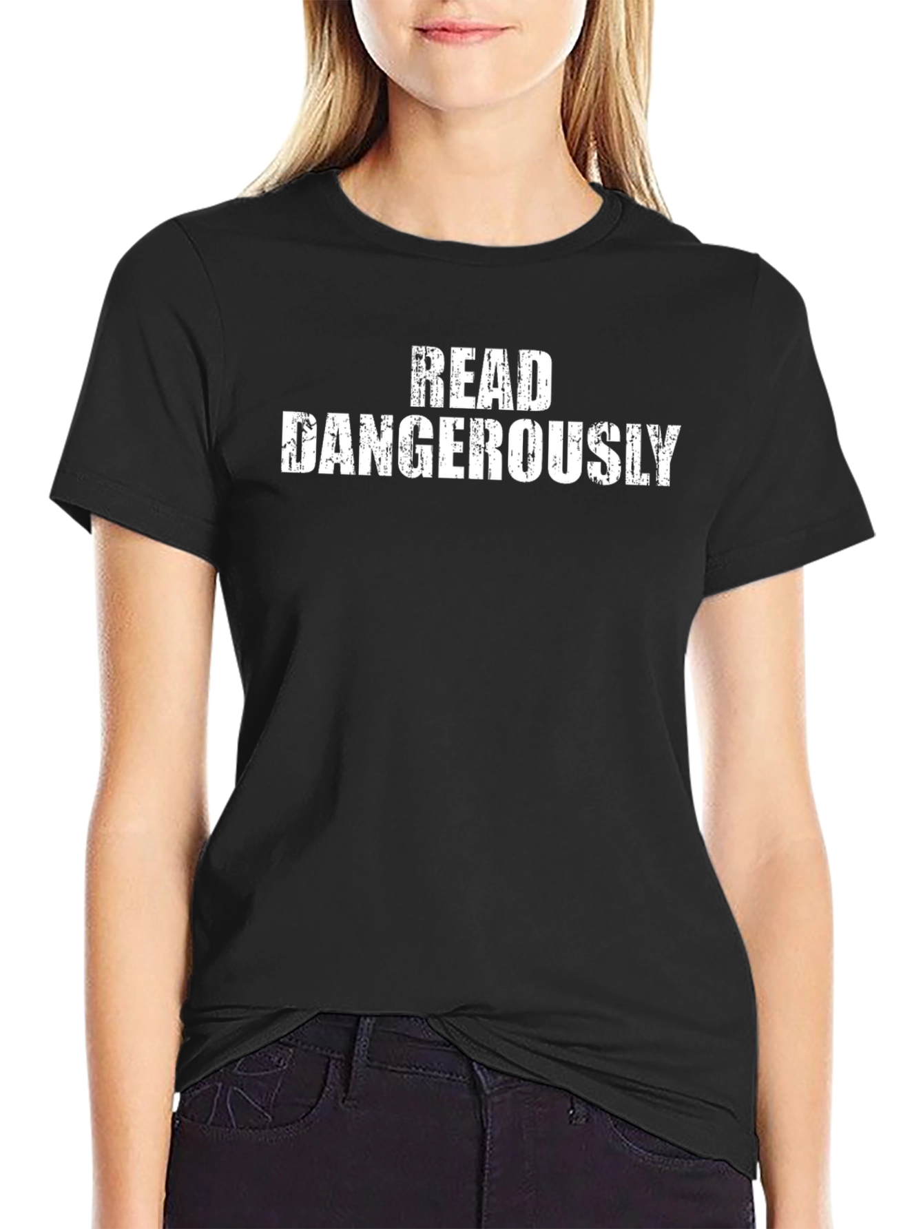 Read Dangerously Graphic Tee - Bold Black T-Shirt