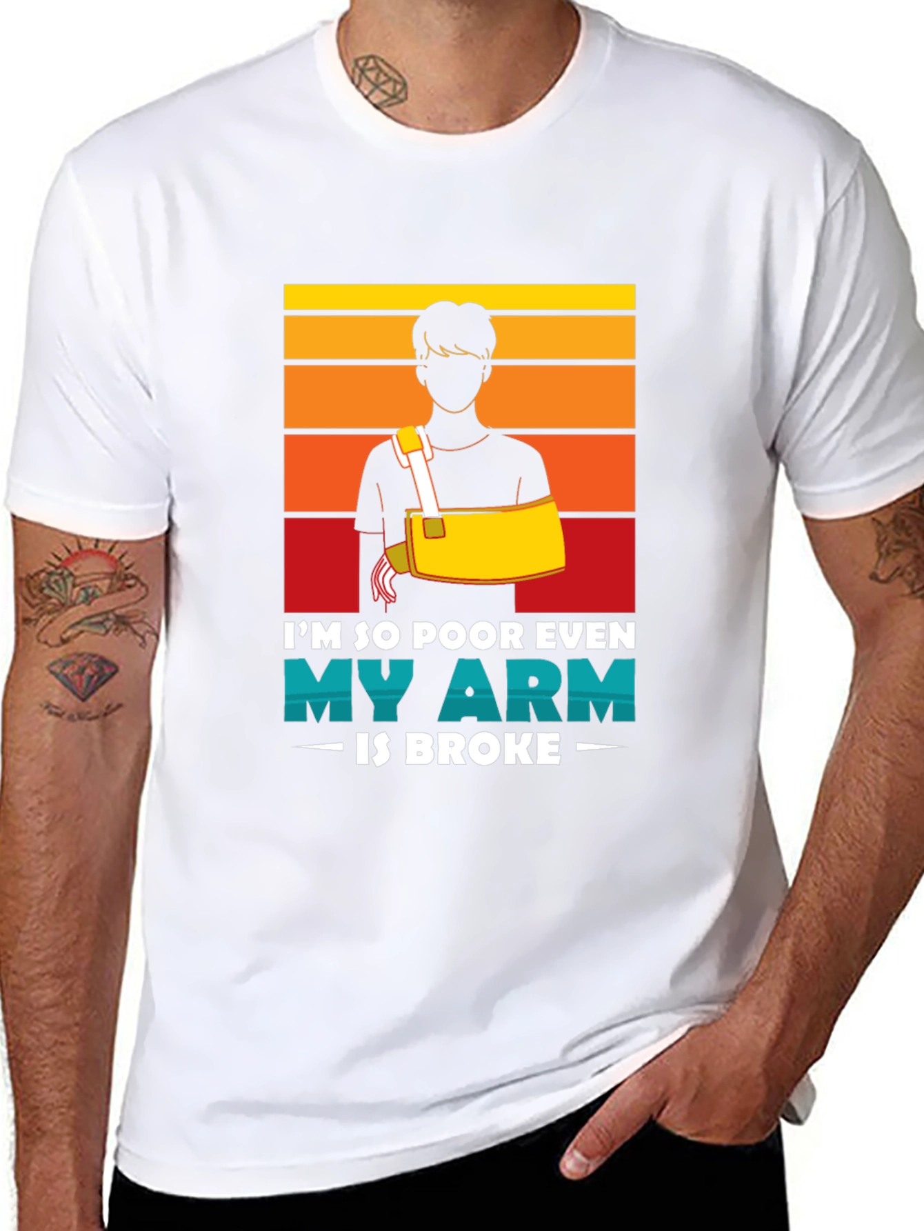 Funny Broken Arm Humor T-Shirt