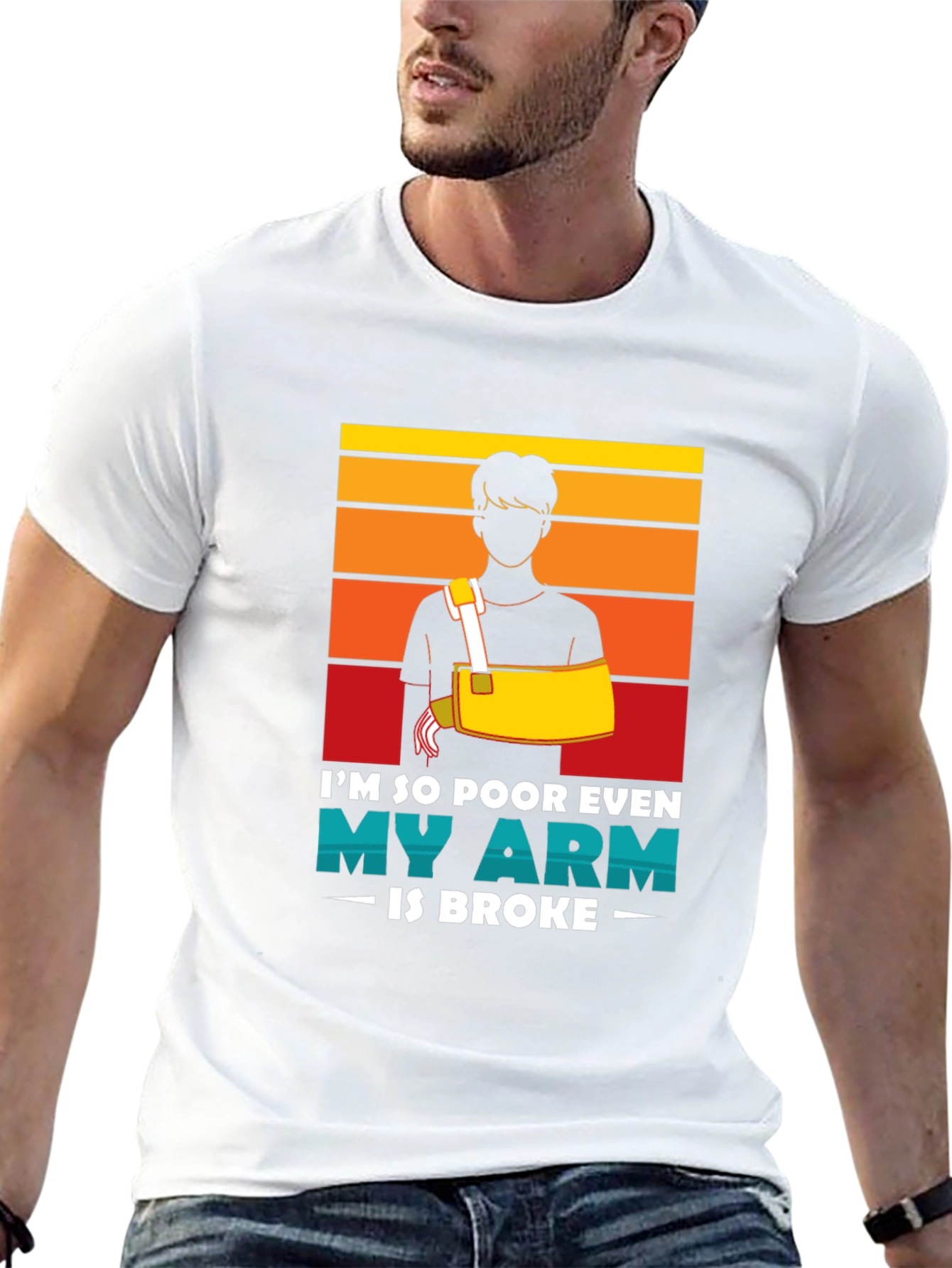 Funny Broken Arm Humor T-Shirt