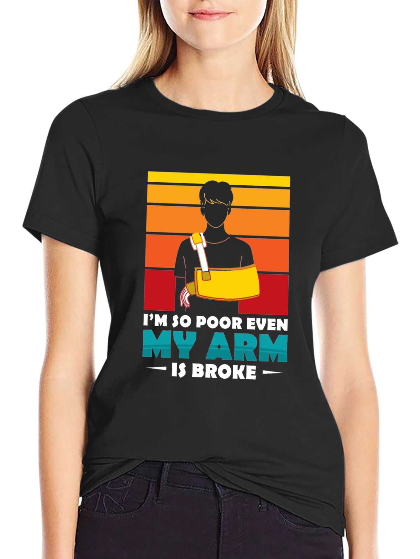 Funny Broken Arm Humor T-Shirt