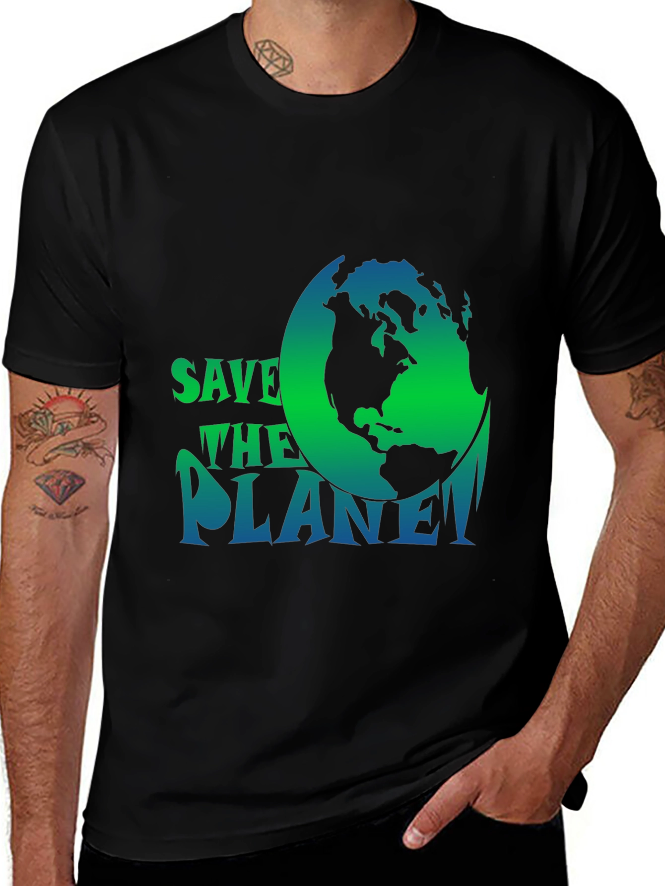 Eco-Friendly Save The Planet Graphic Tee