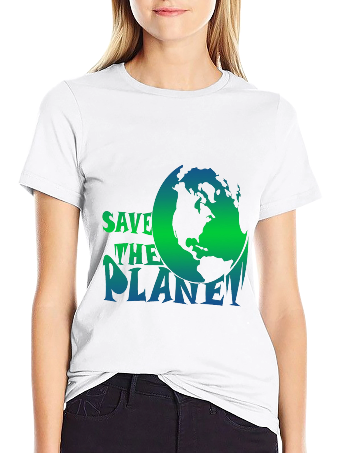 Eco-Friendly Save The Planet Graphic Tee