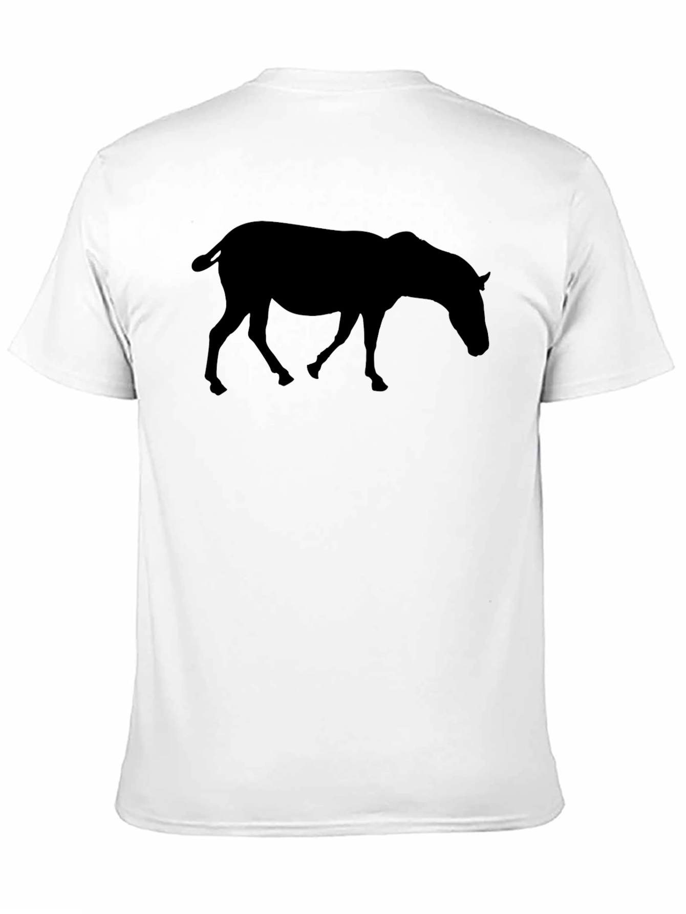 Horse Silhouette Black T-Shirt