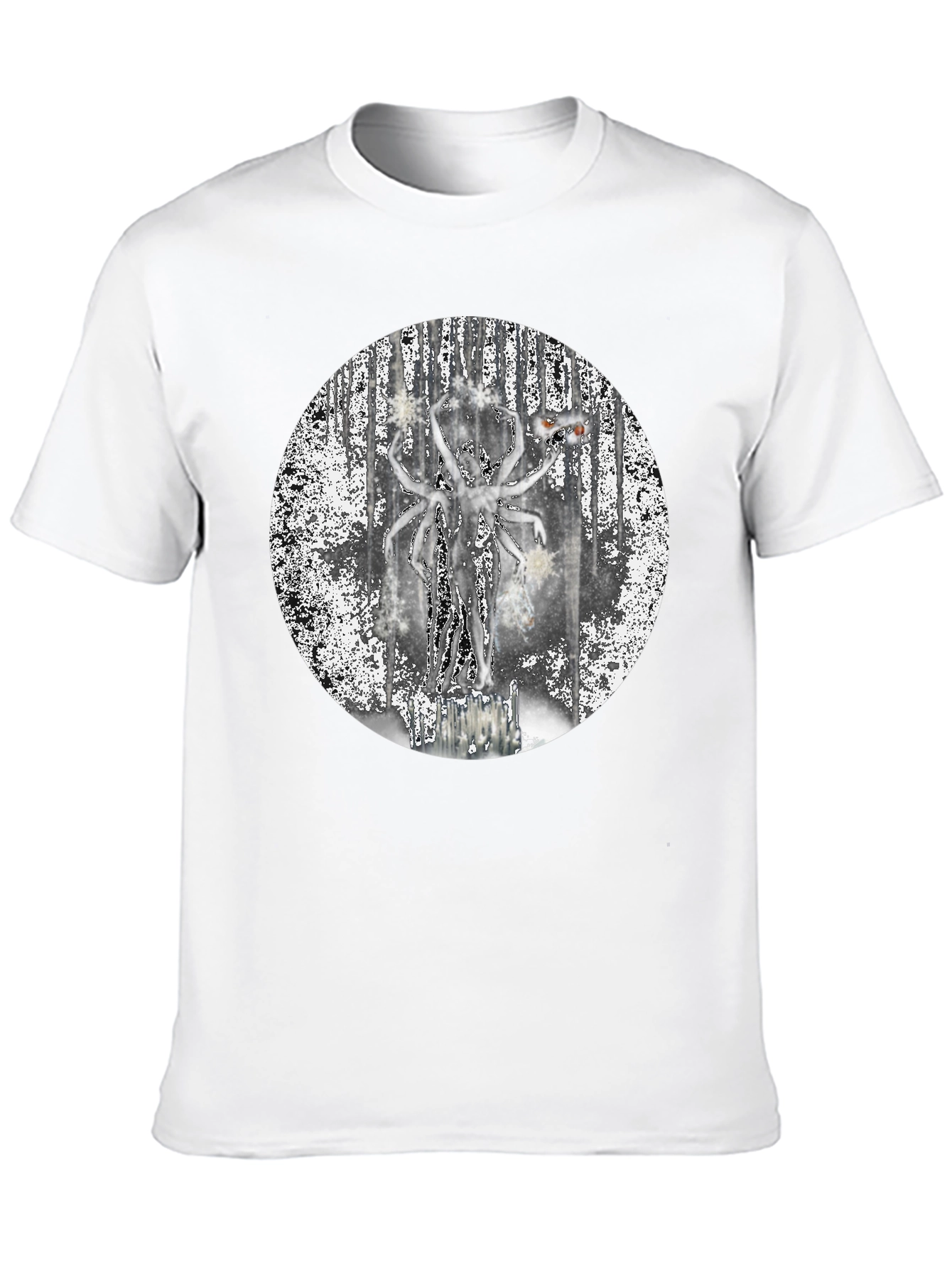 Unique Graphic Print Black T-Shirt