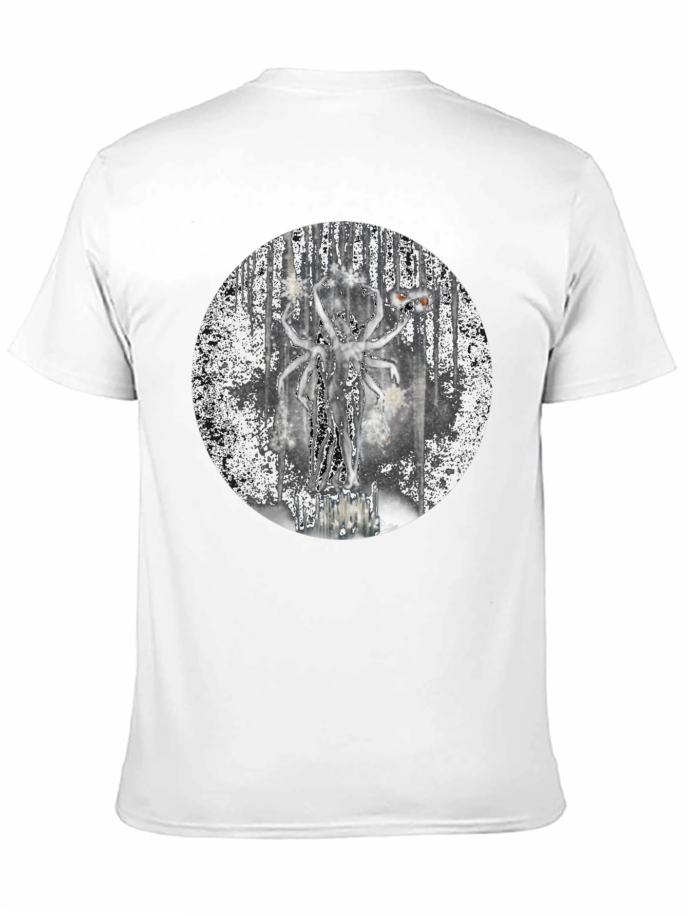 Unique Graphic Print Black T-Shirt