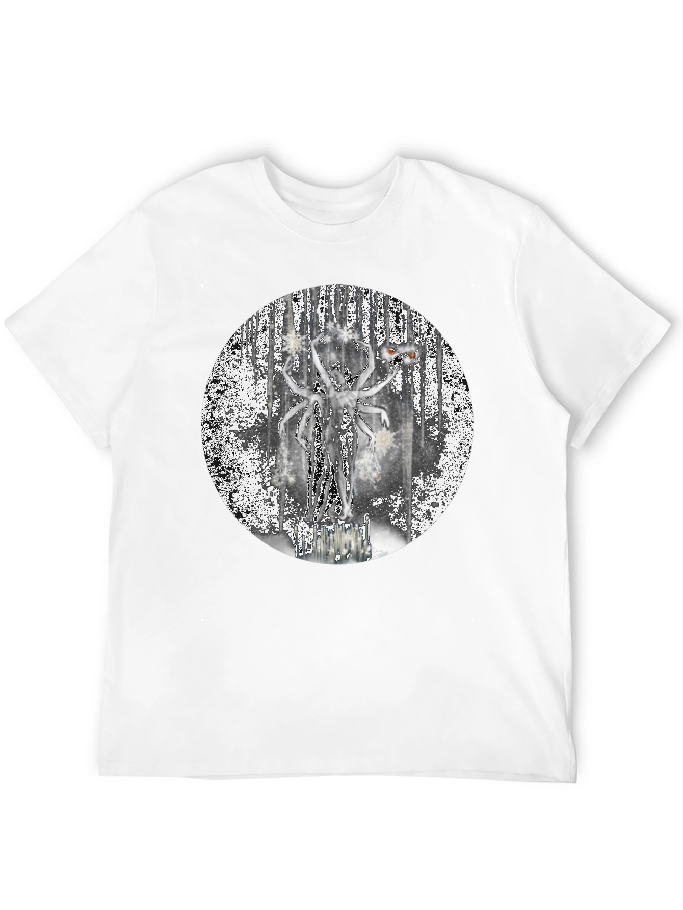 Unique Graphic Print Black T-Shirt
